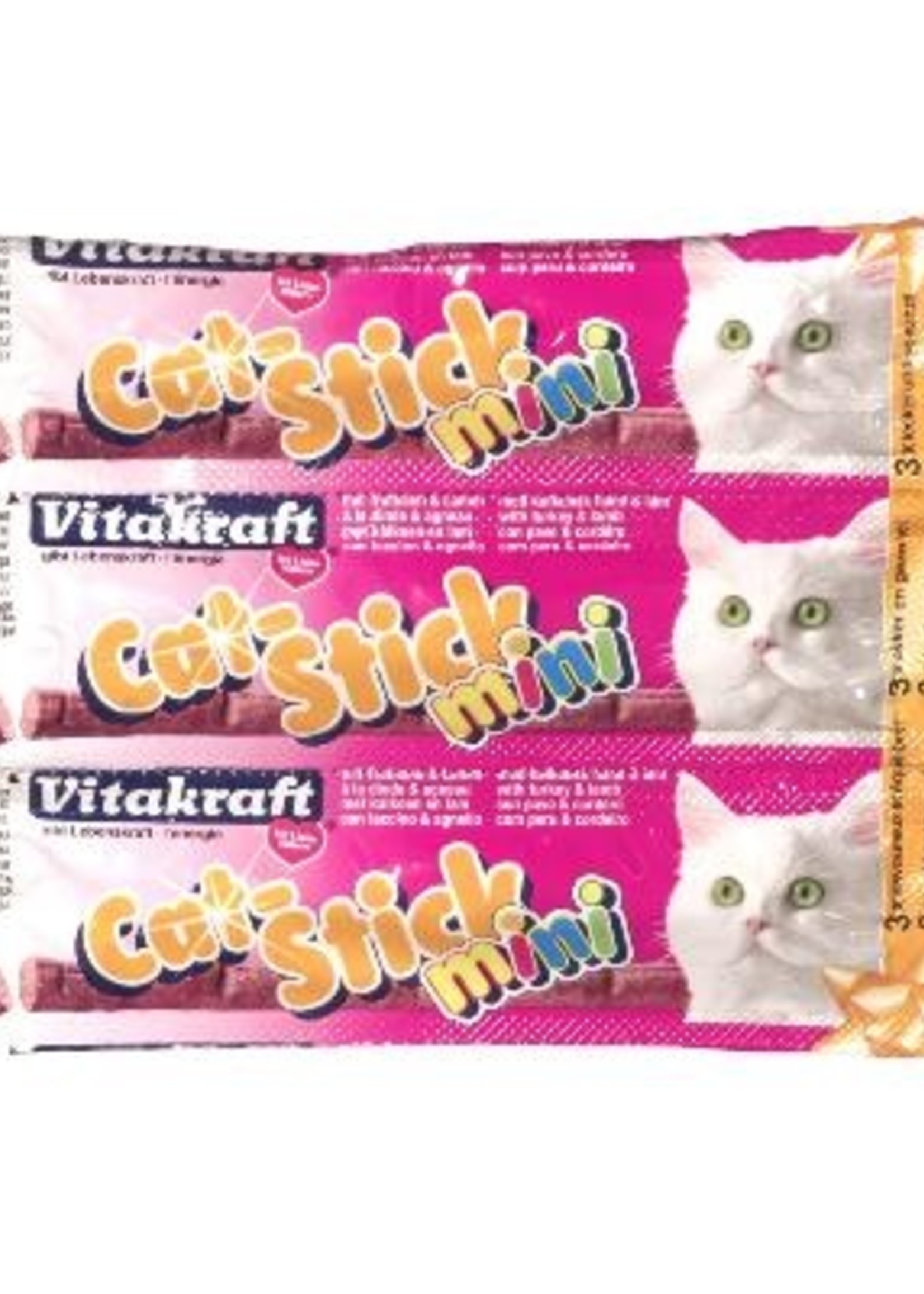 Vitakraft Vitakraft cat-stick mini kalkoen met lam