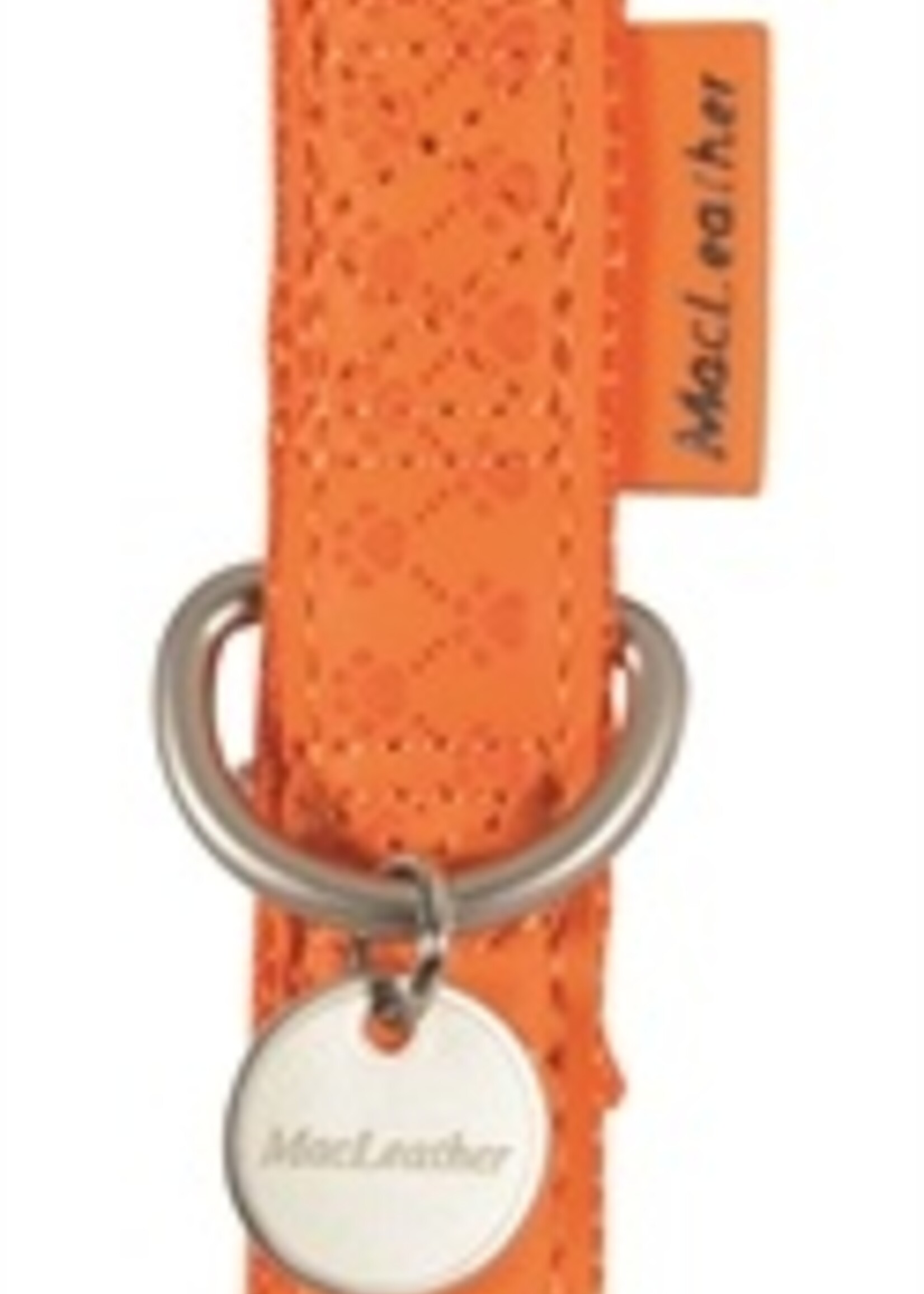 Macleather Macleather halsband oranje