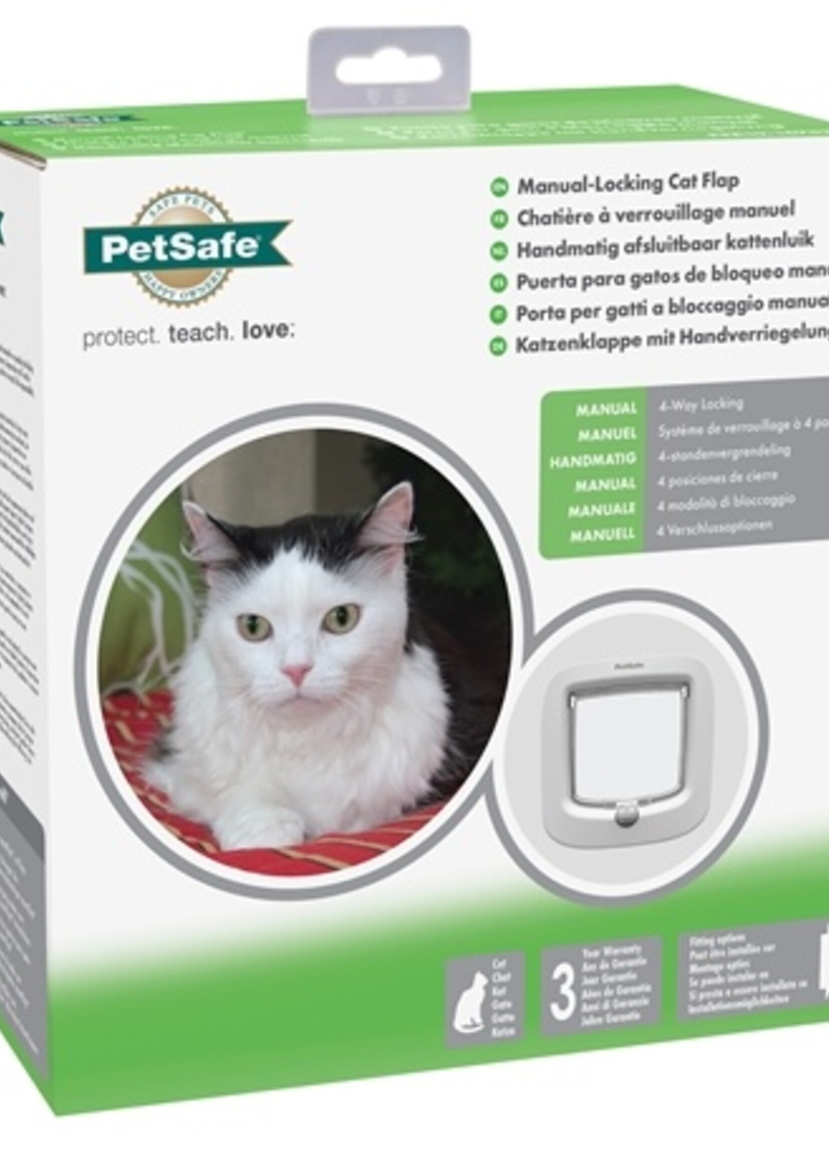 Petsafe Petsafe kattenluik tot 7 kg handmatig wit