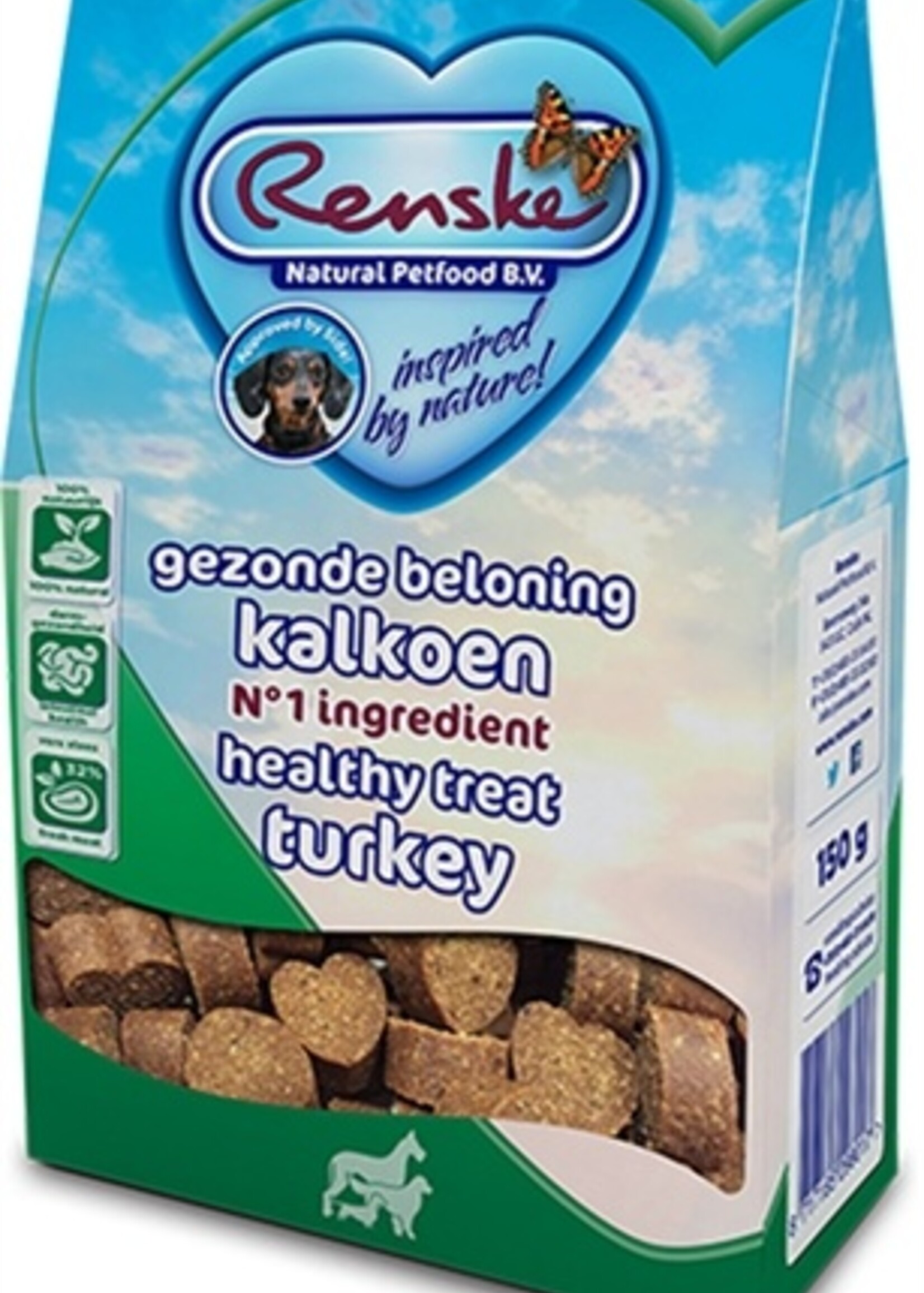 Renske Renske gezonde beloning hartjes kalkoen