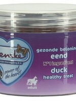 Renske Renske hond gezonde beloning mini hartjes eend