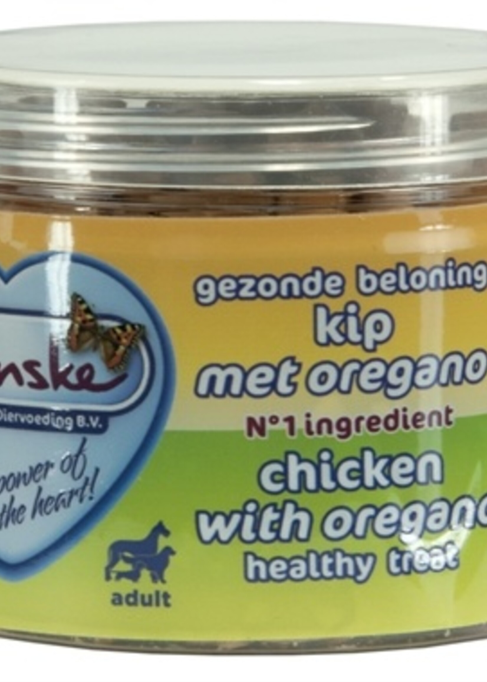 Renske Renske hond gezonde beloning mini hartjes kip / oregano