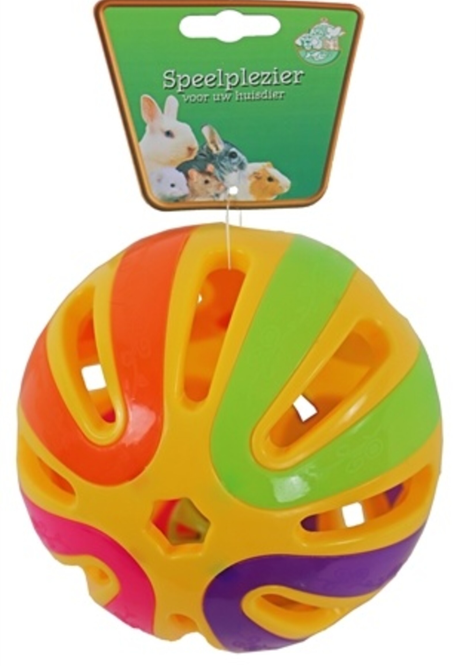 Merkloos Plastic knaagdierbal+ bel