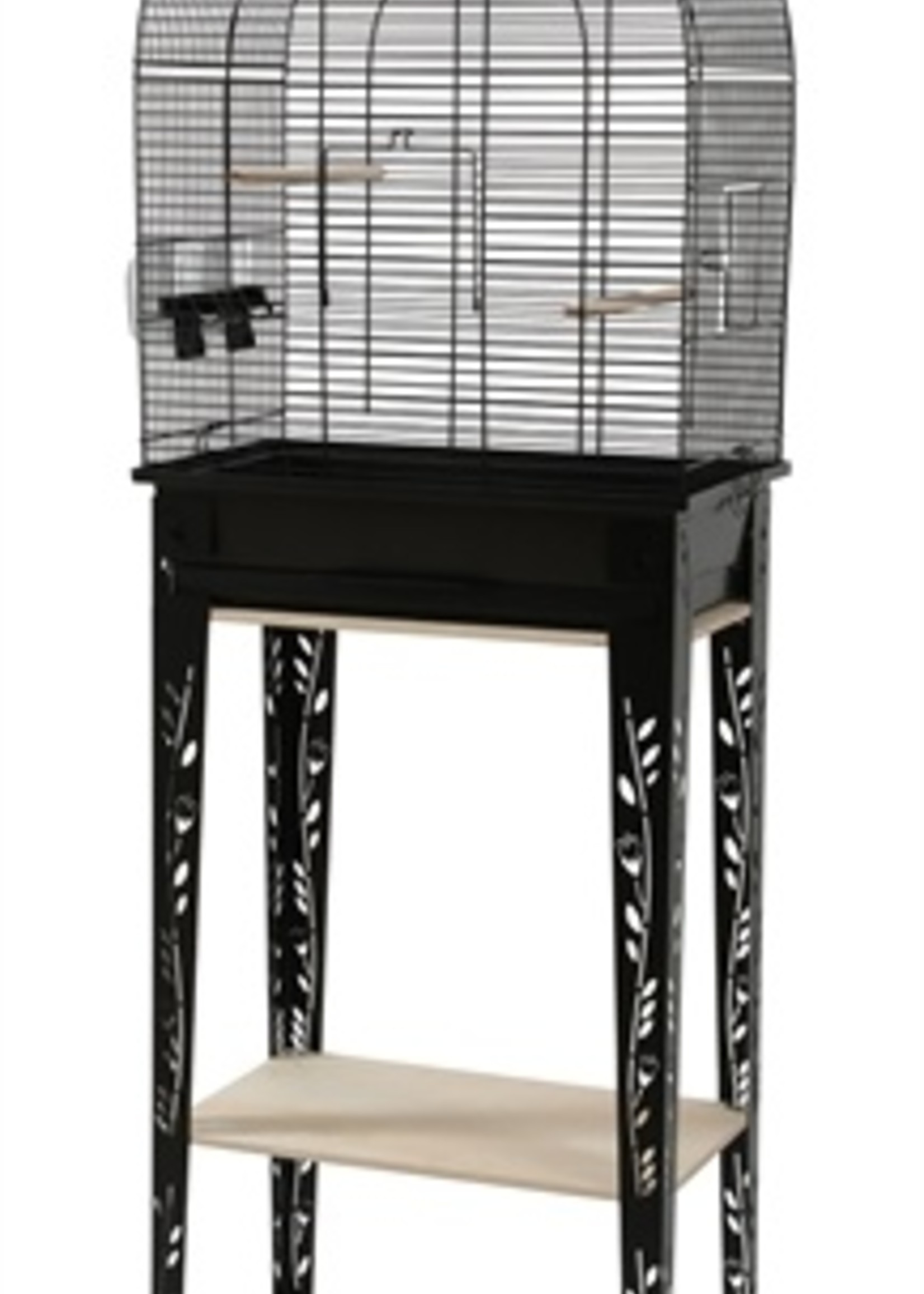 Zolux Zolux vogelkooi patio met standaard zwart