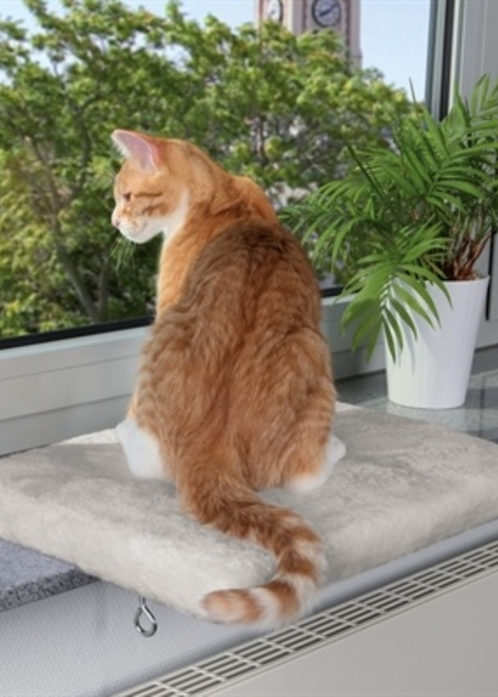 Trixie Trixie kattenmand plateau vensterbank lichtgrijs