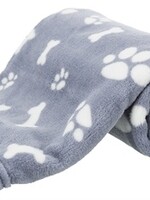 Trixie Trixie hondendeken kenny fleece bot / pootjes blauw