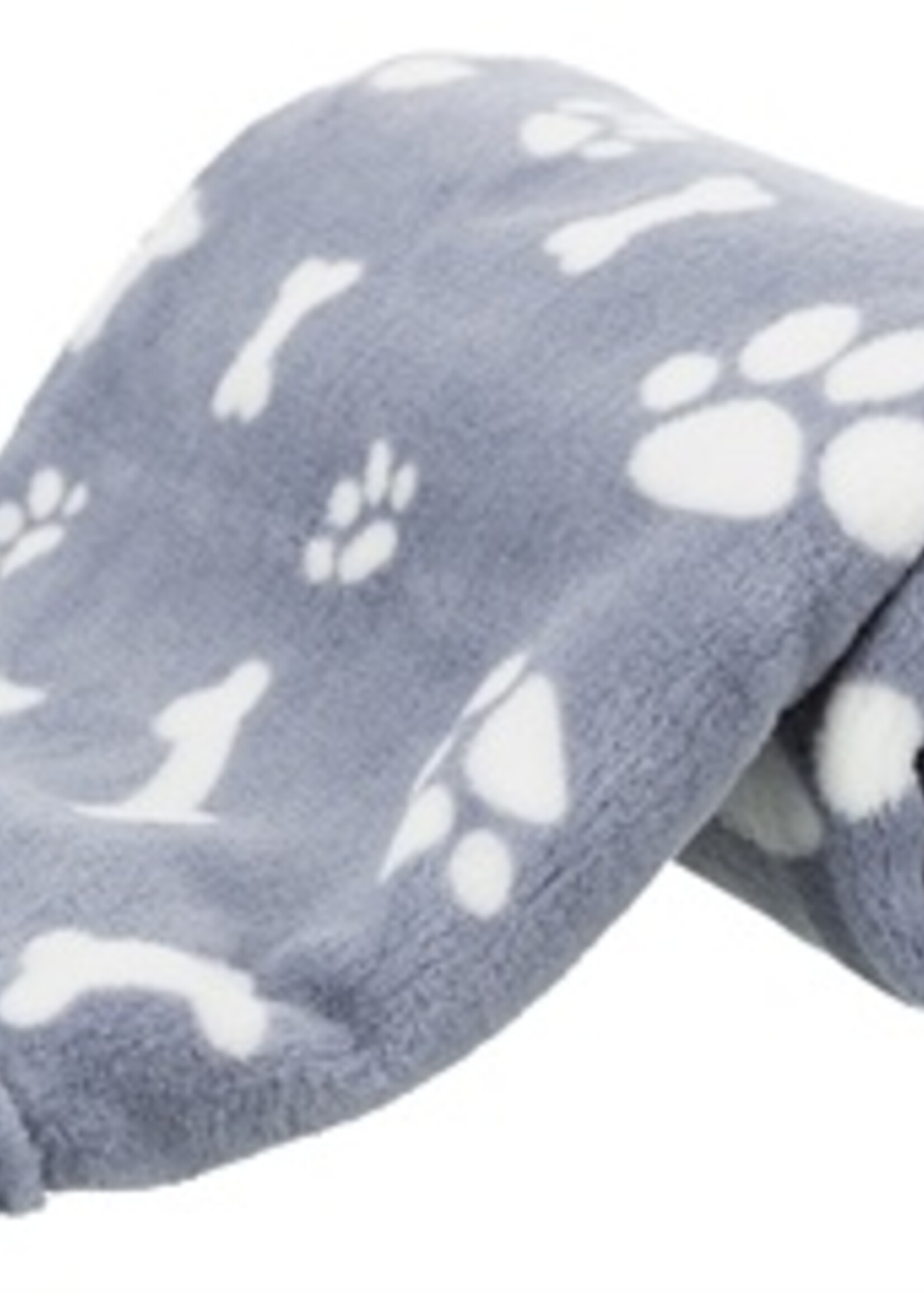 Trixie Trixie hondendeken kenny fleece bot / pootjes blauw