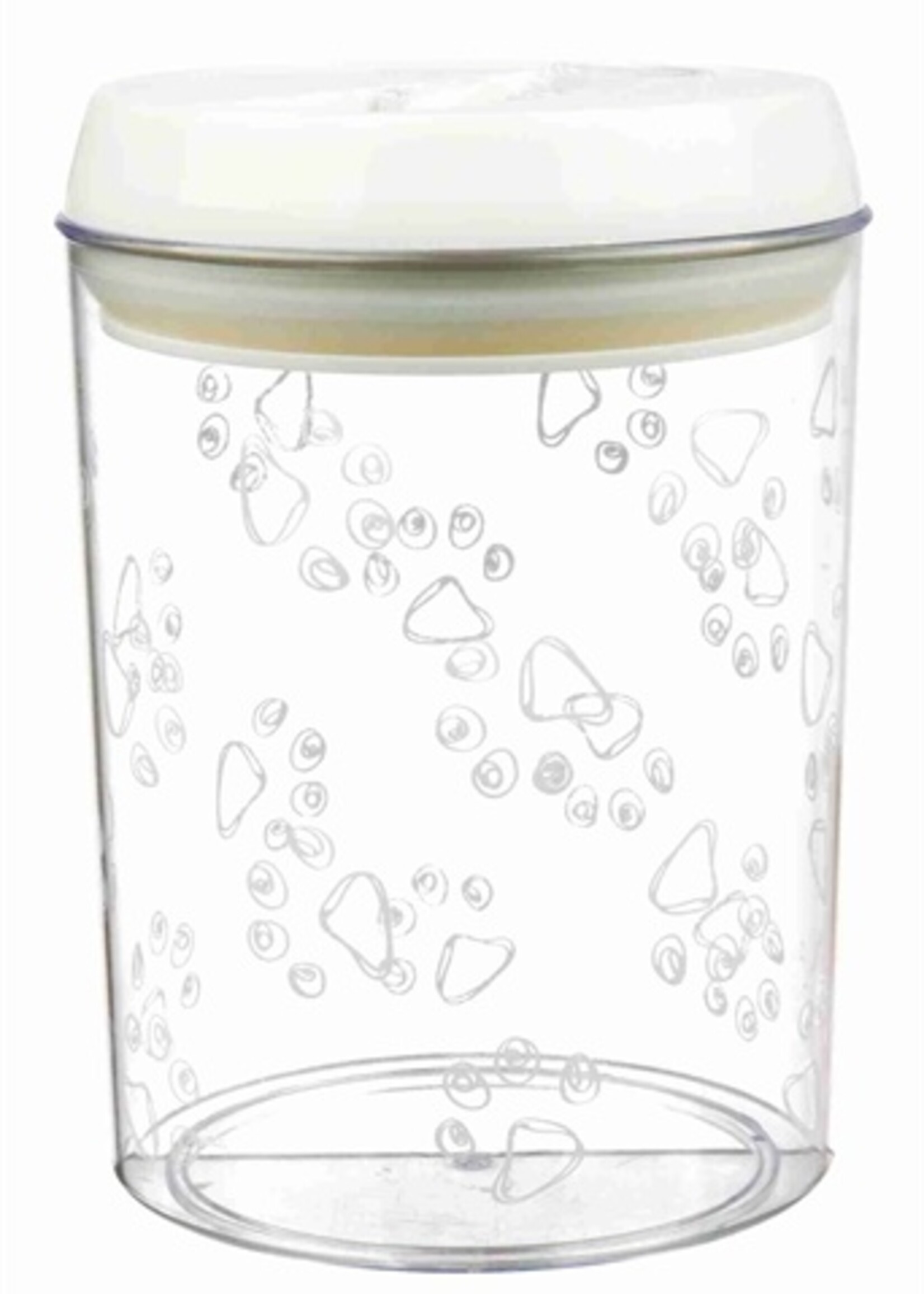 Trixie Trixie voorraadpot kunststof transparant / wit