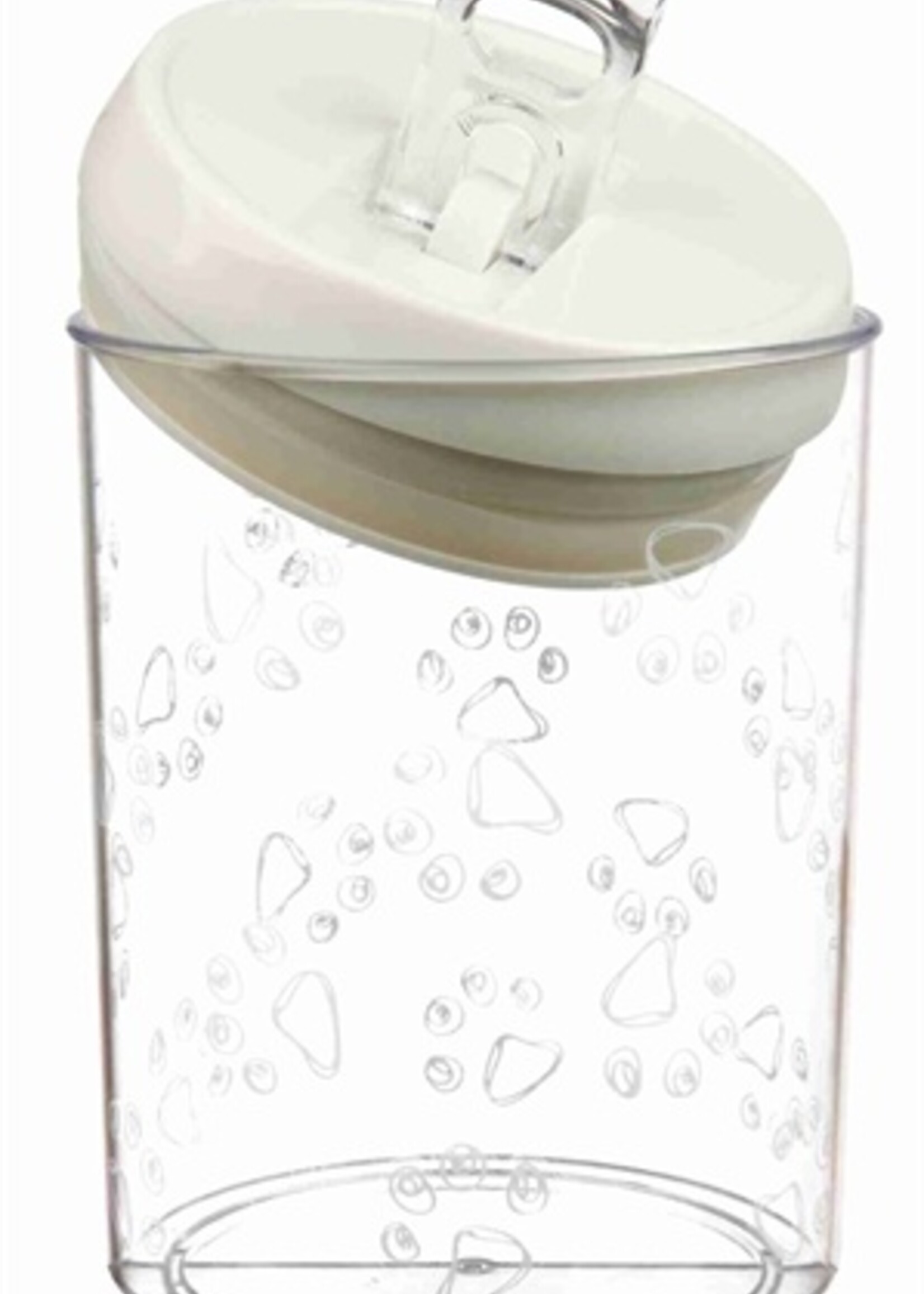 Trixie Trixie voorraadpot kunststof transparant / wit