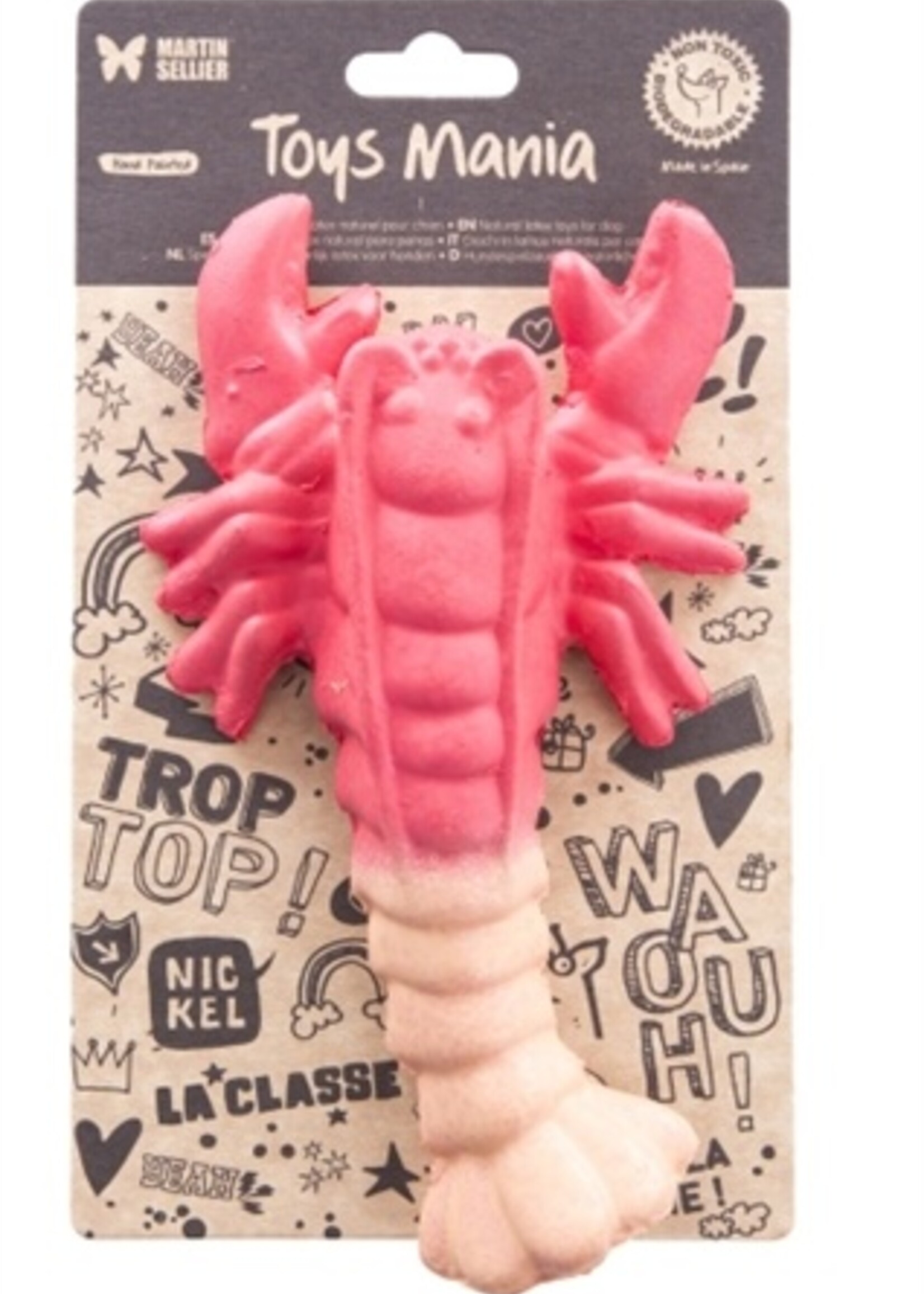 Martin sellier Martin sellier latex kreeft donkerroze / lichtroze