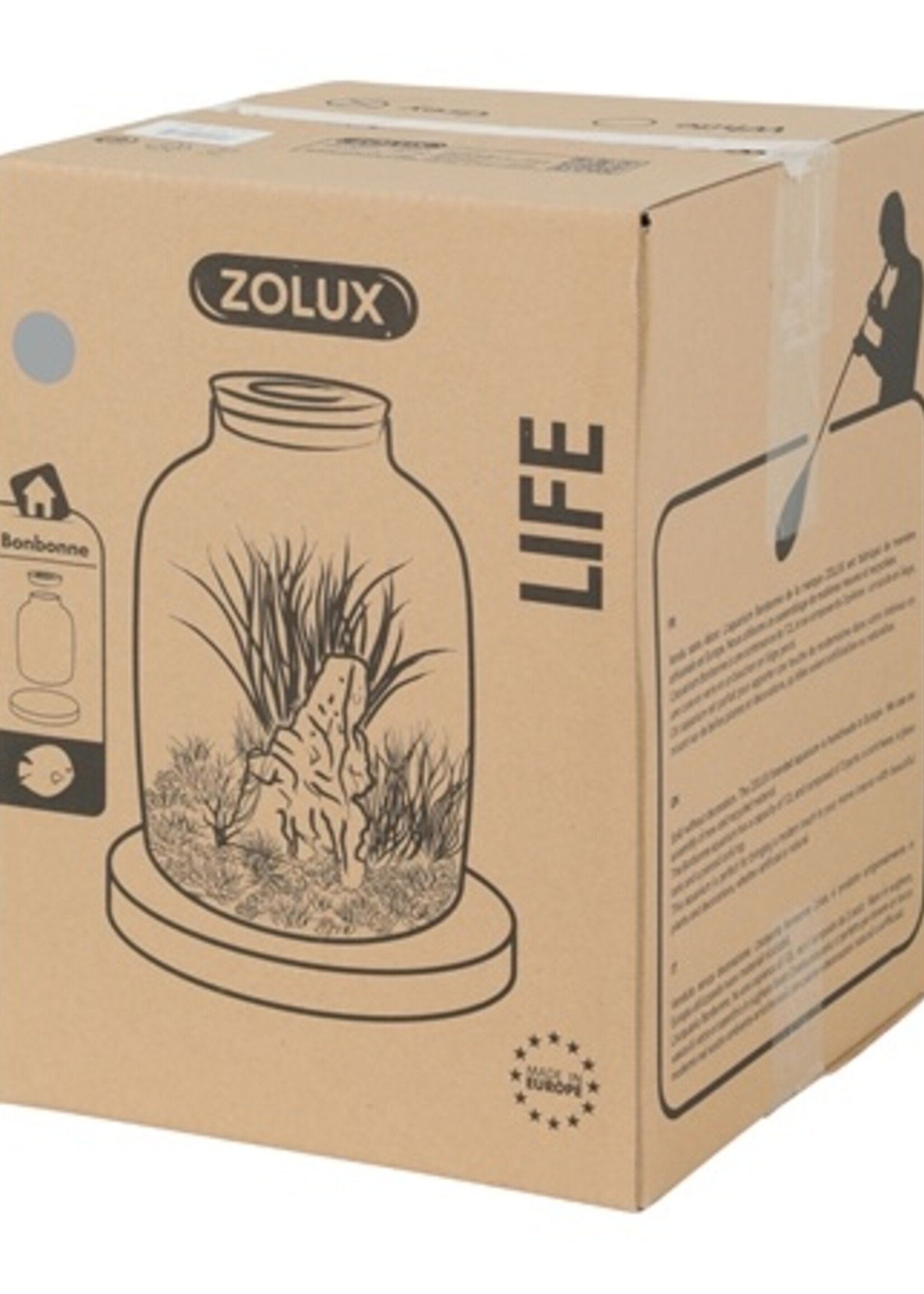 Zolux Zolux life jug vaas grijze  rand met kurk