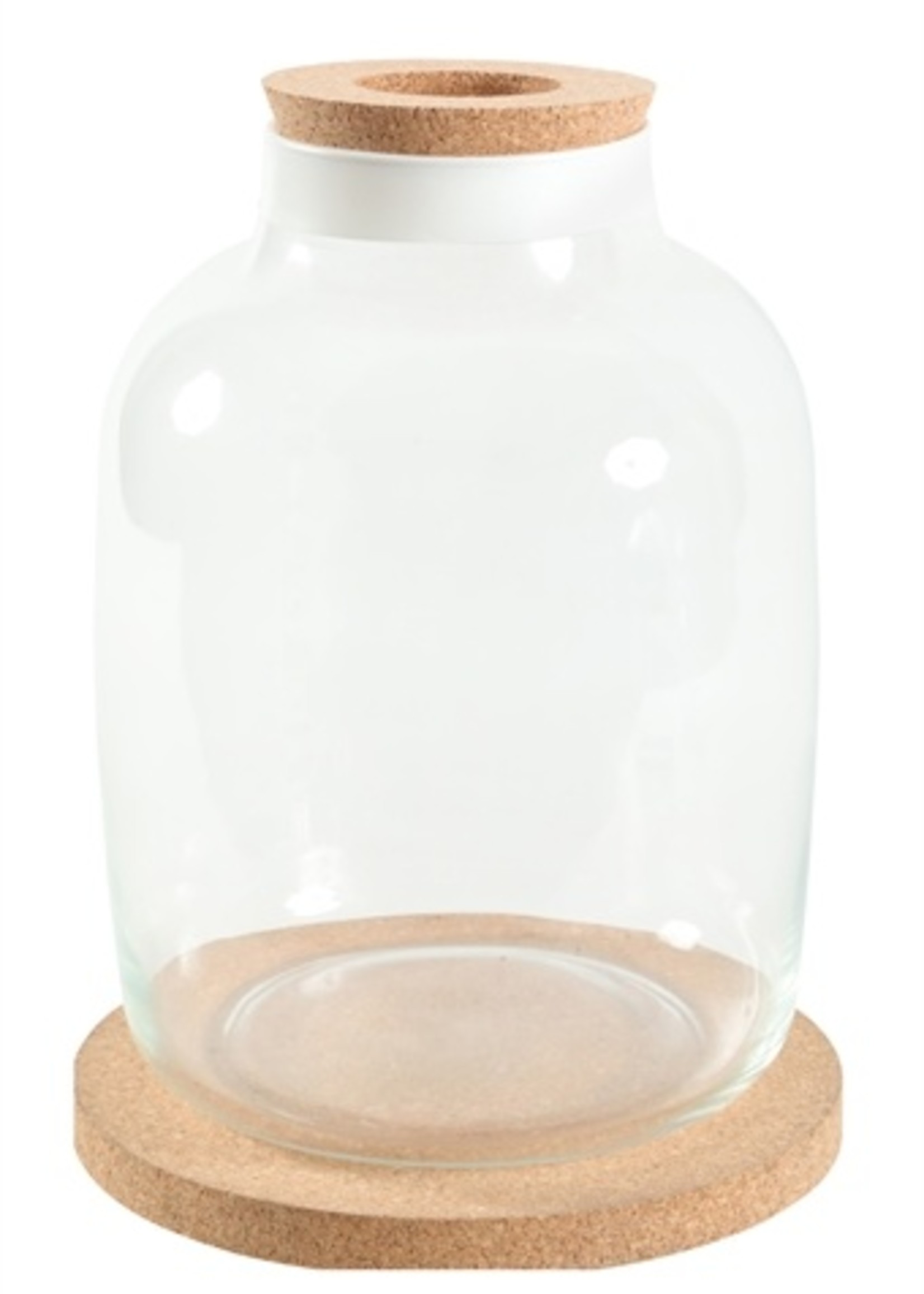 Zolux Zolux life jug vaas witte rand met kurk