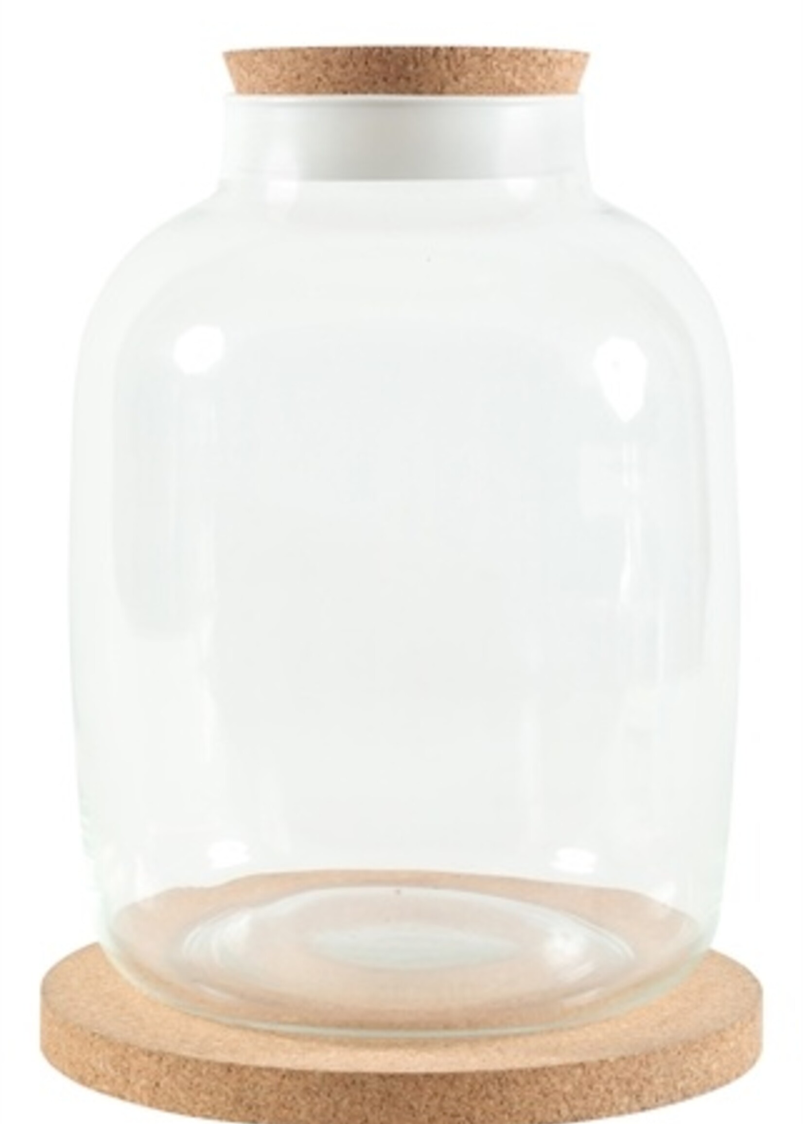 Zolux Zolux life jug vaas witte rand met kurk