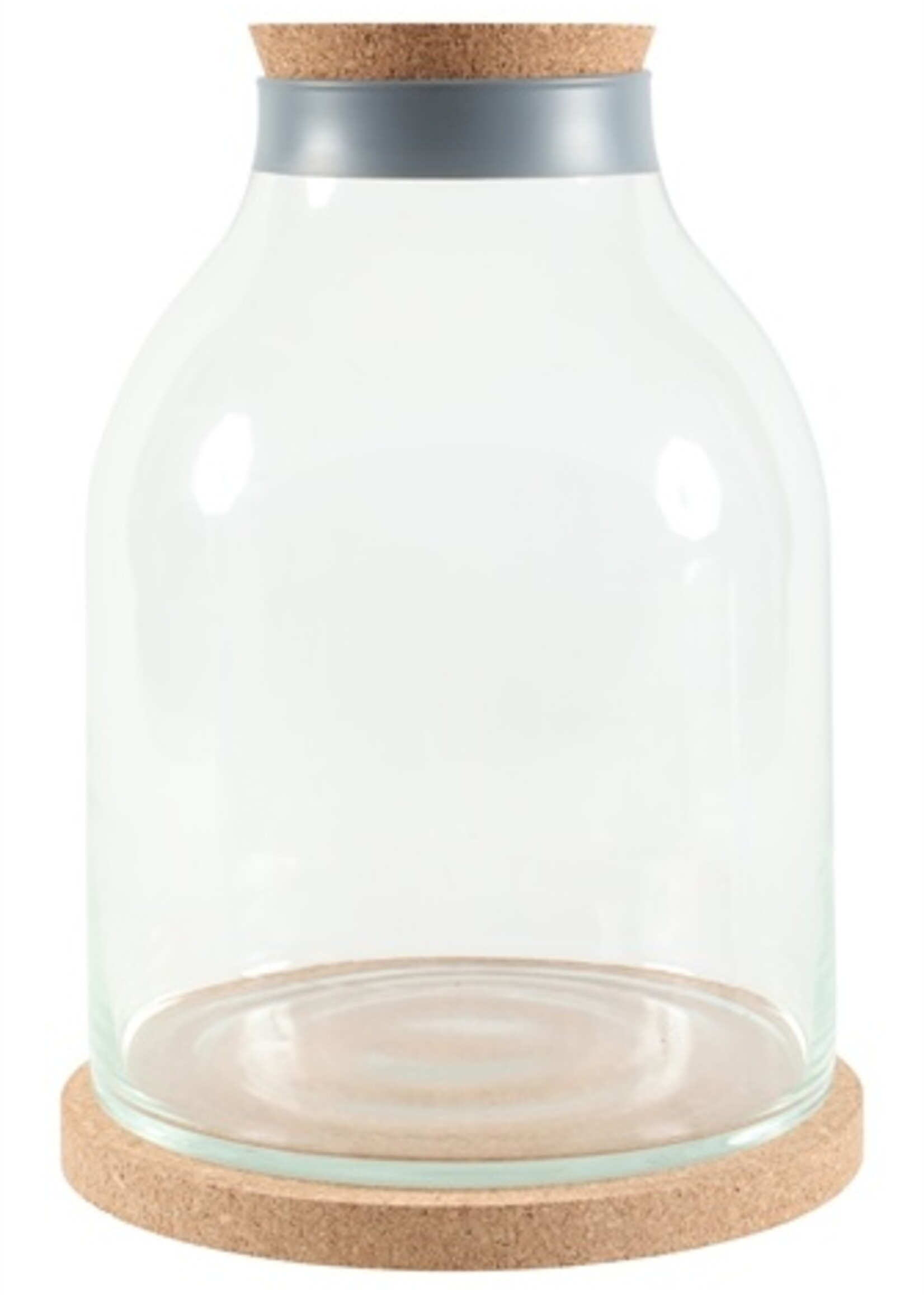 Zolux Zolux life bottle fles glas grijze rand met kurk