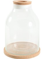 Zolux Zolux life bottle fles glas witte rand met kurk