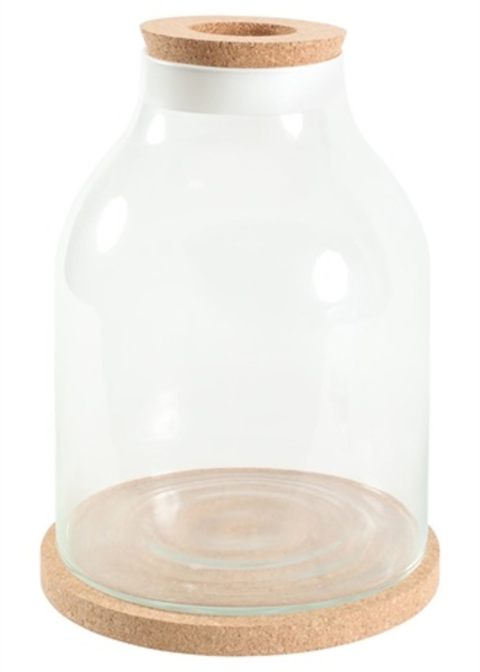 Zolux Zolux life bottle fles glas witte rand met kurk