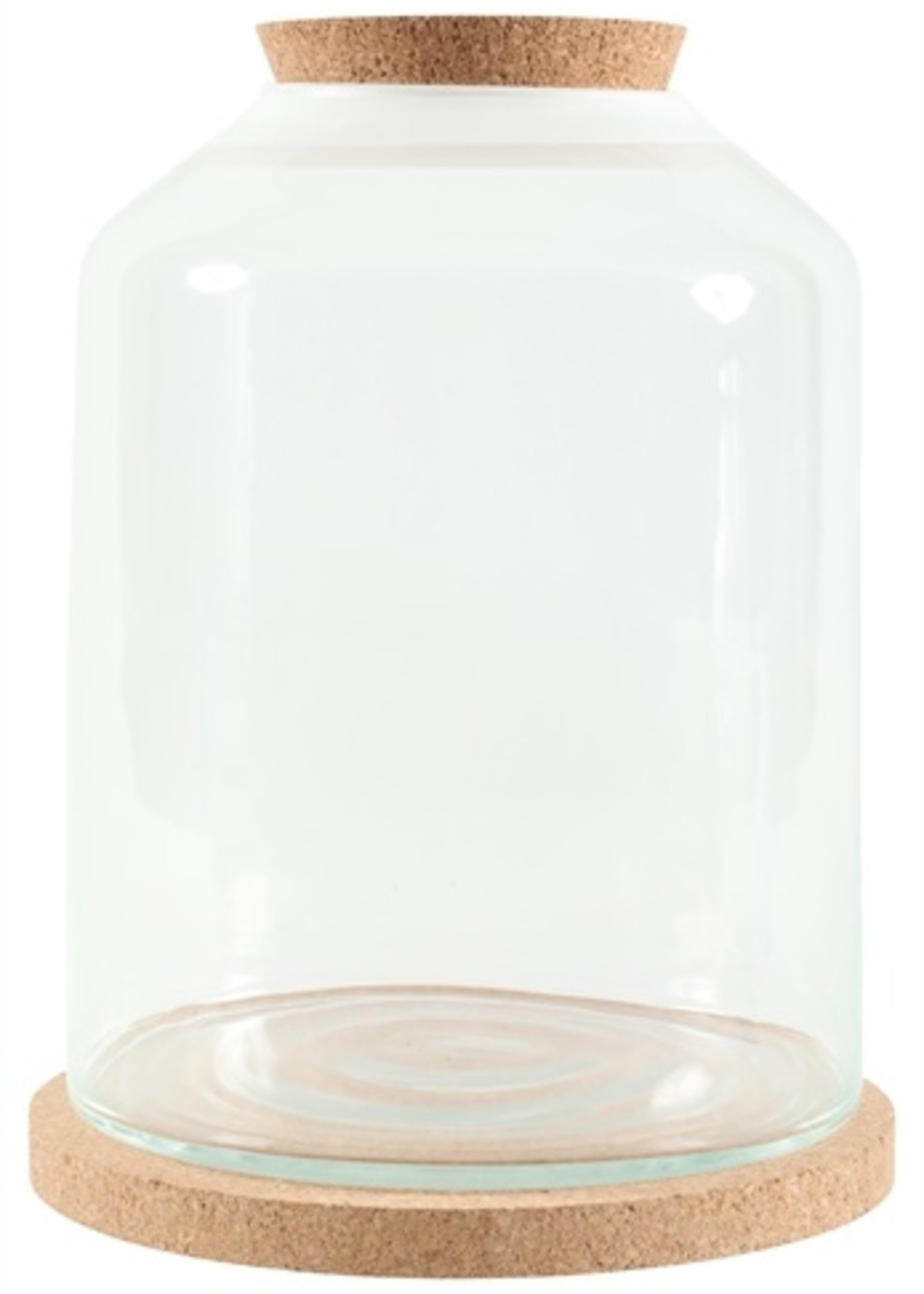 Zolux Zolux life bell stolp glas witte rand met kurk