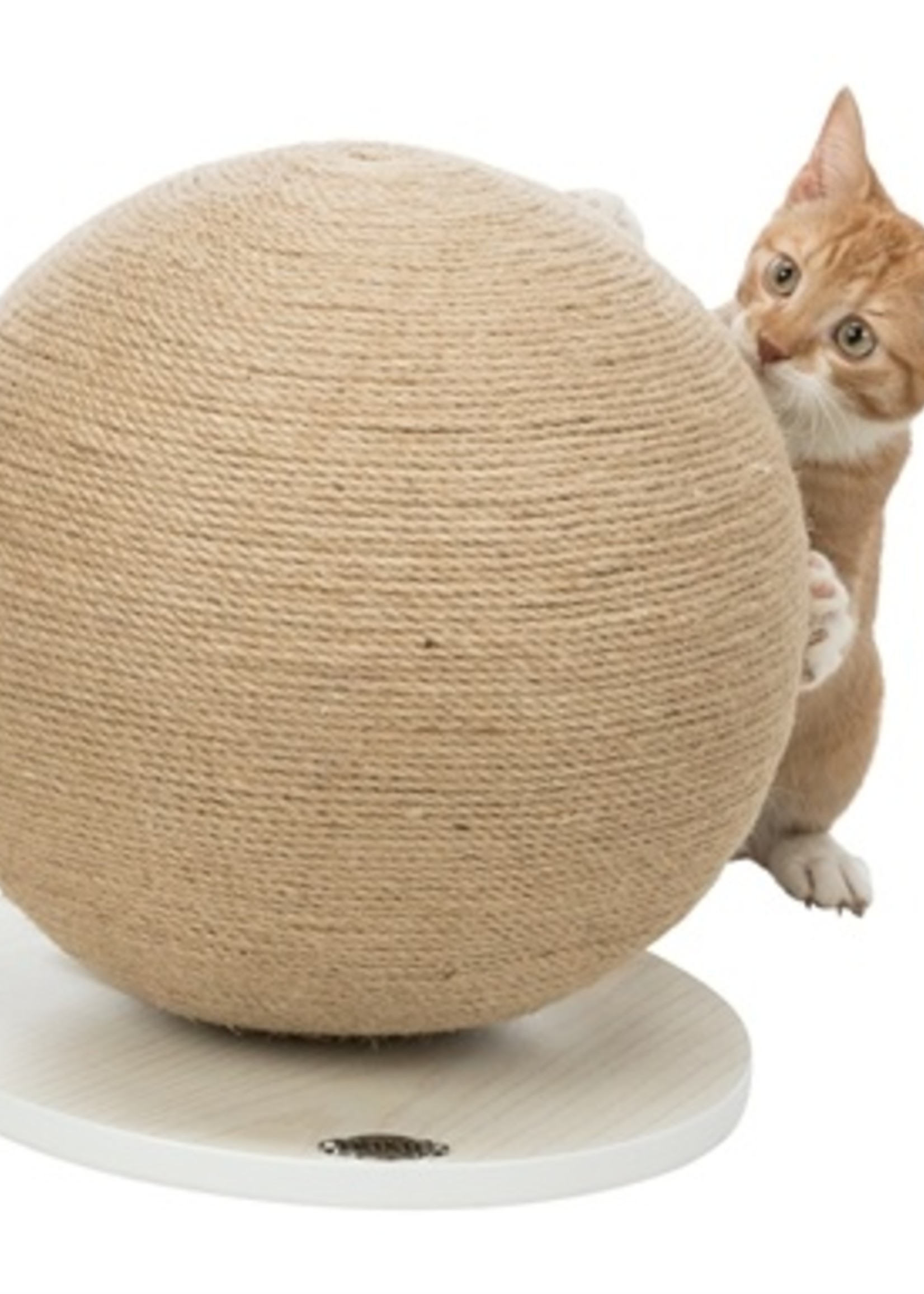 Trixie Trixie krabpaal bal op voet jute / hout