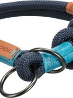 Trixie Trixie halsband hond be nordic slip met stop donkerblauw / lichtblauw