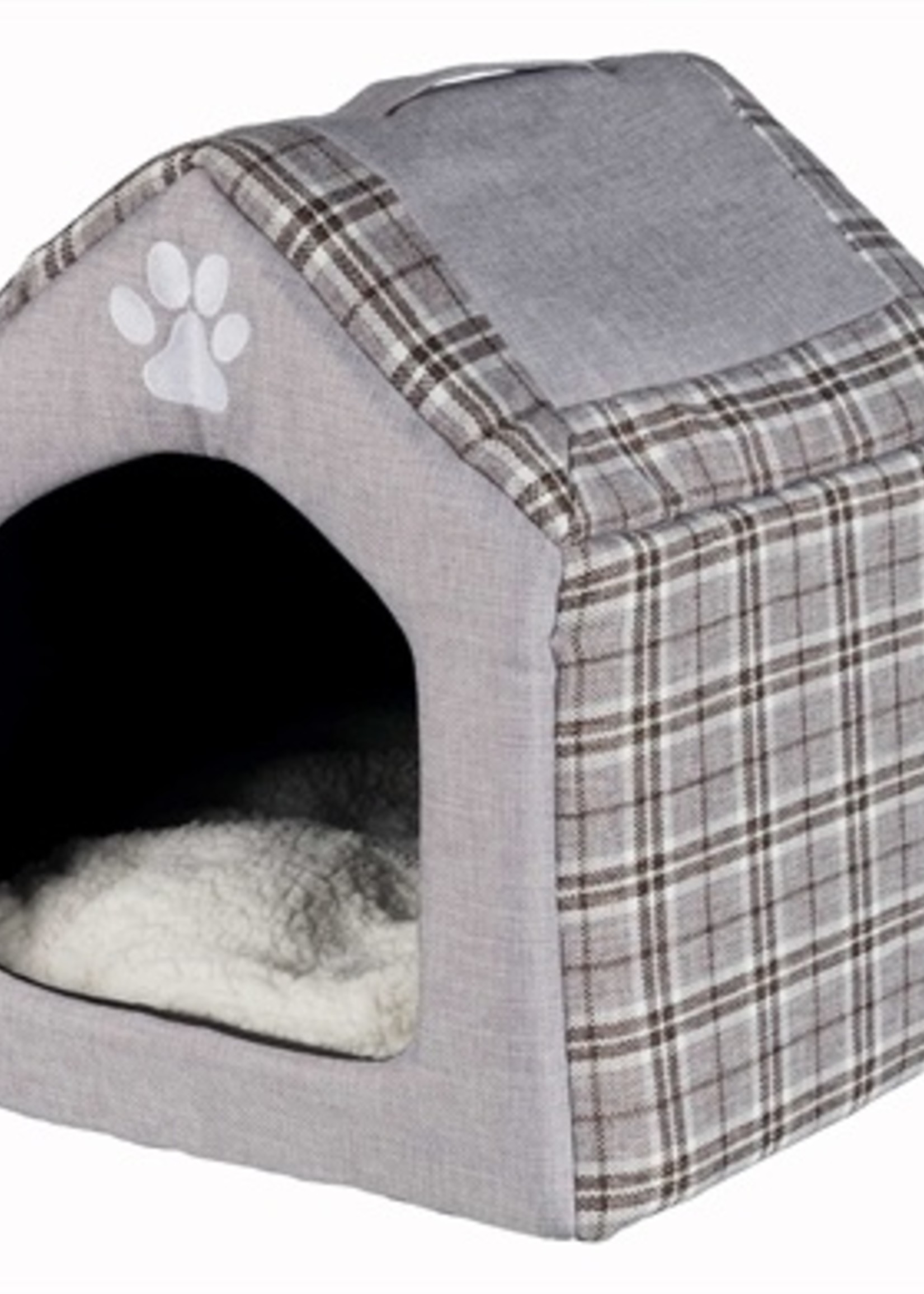 Trixie Trixie relax iglo hondenhuis silas grijs/creme