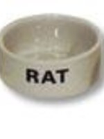 Merkloos Konijnen eetbak steen wit