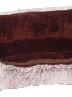 Merkloos Divan hamster bed pluche bruin