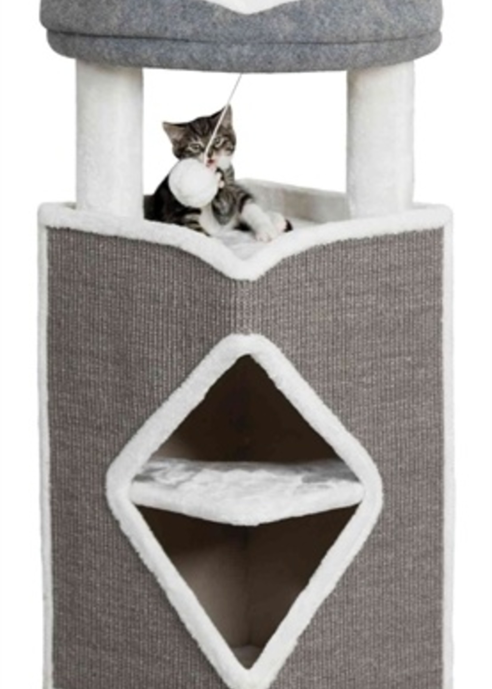 Trixie Trixie cat tower arma grijs / wit