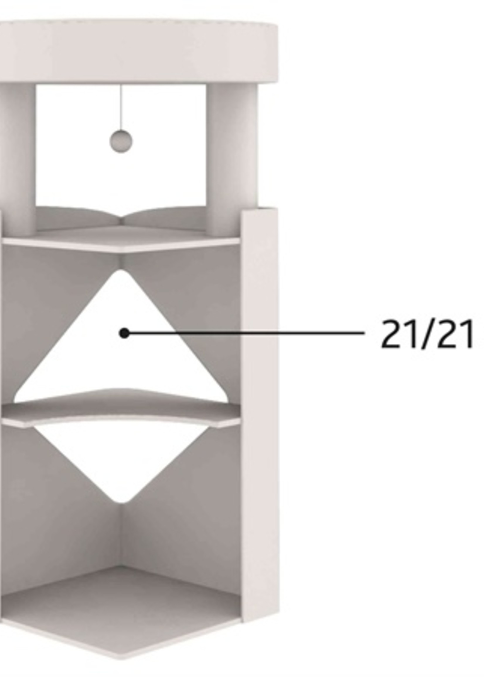 Trixie Trixie cat tower arma grijs / wit