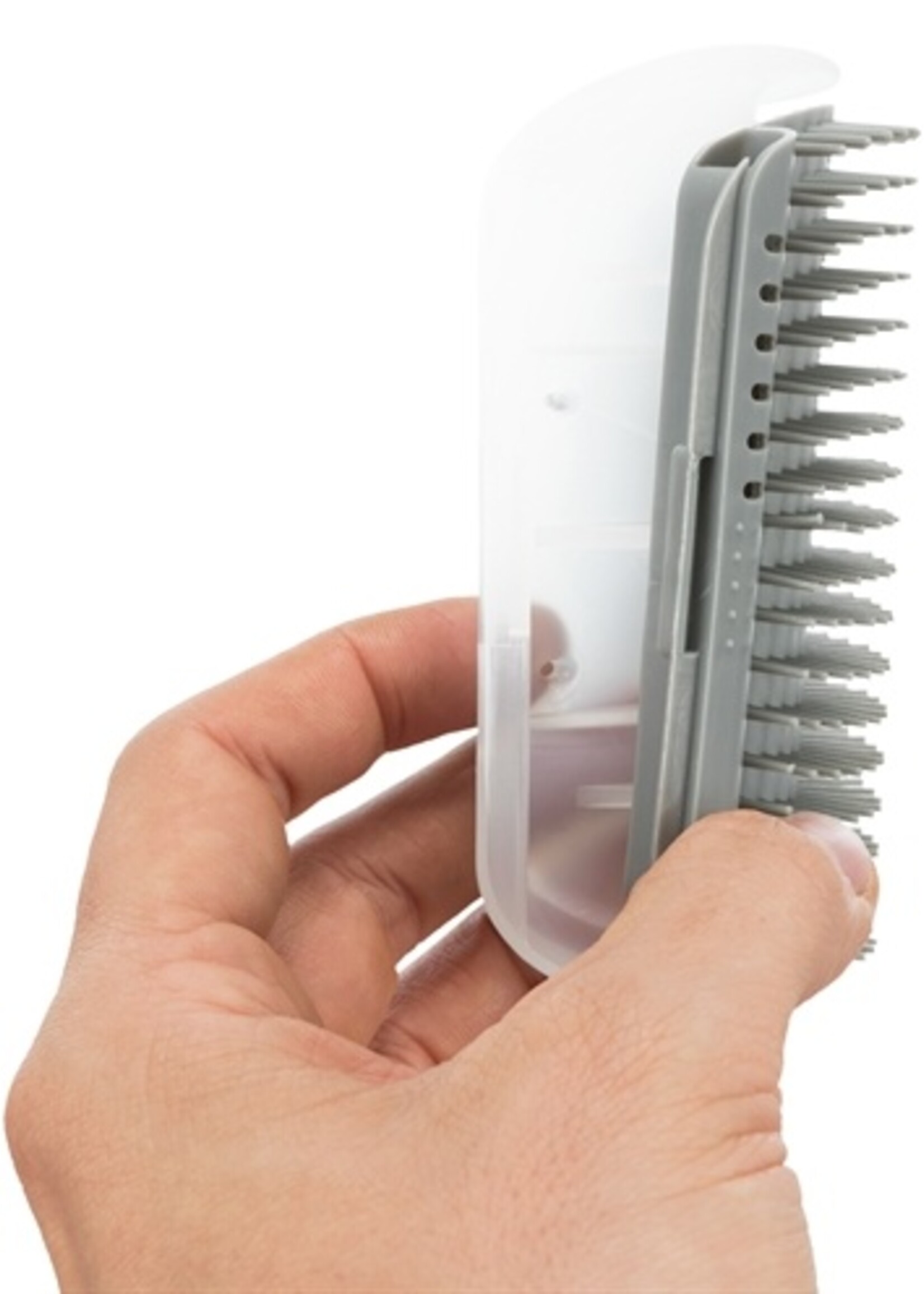 Trixie Trixie massageborstel muur hoek grijs