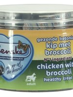 Renske Renske hond gezonde beloning mini hartjes kip / broccoli