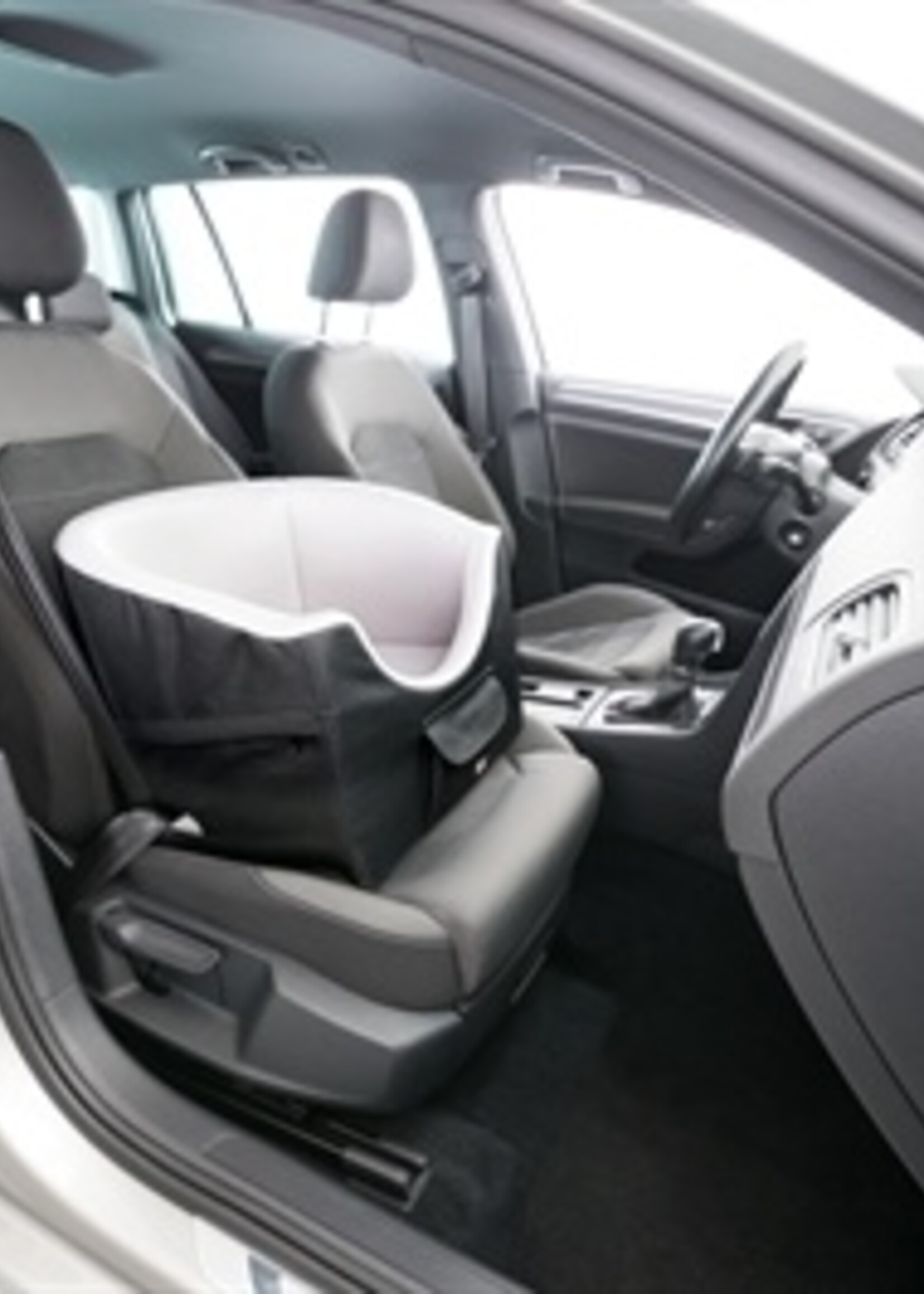 Trixie Trixie hondenmand autostoel zwart / grijs