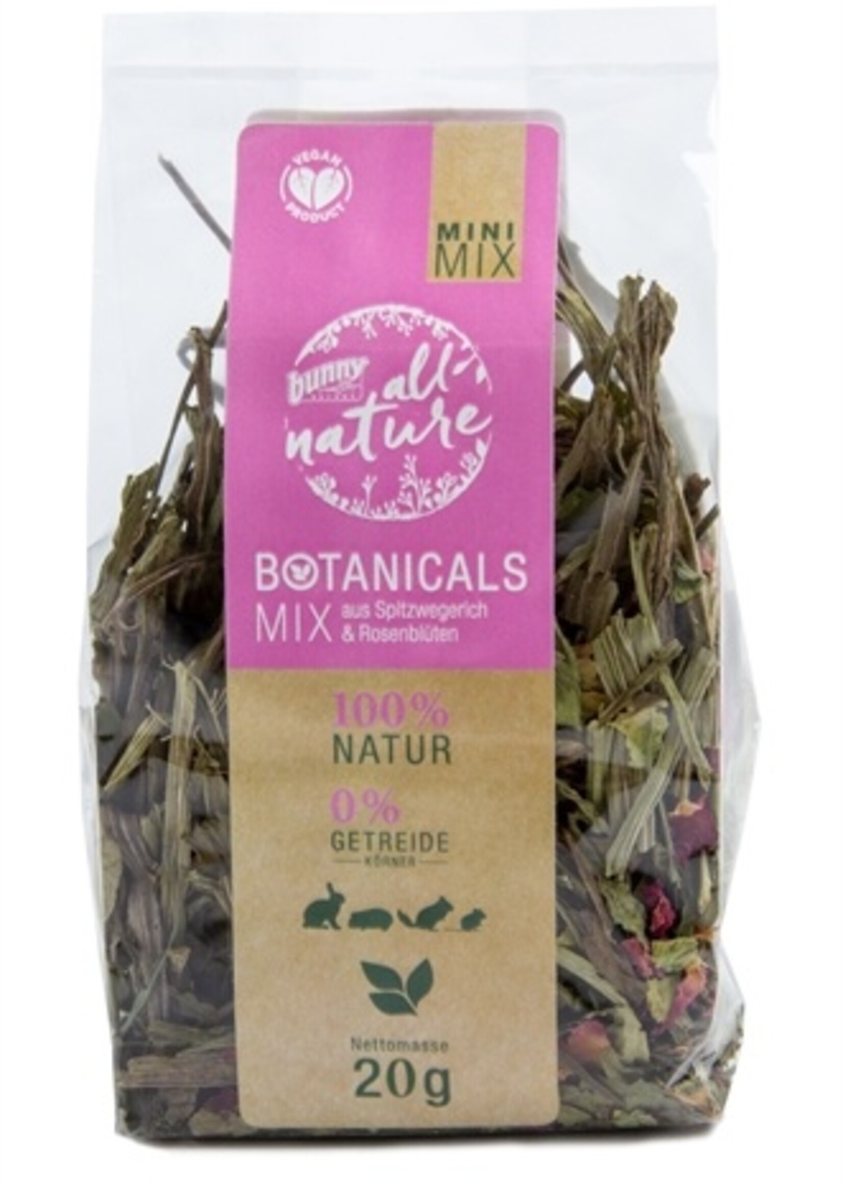 Bunny nature Bunny nature botanicals mini mix smalle weegbree / rozenbloesem