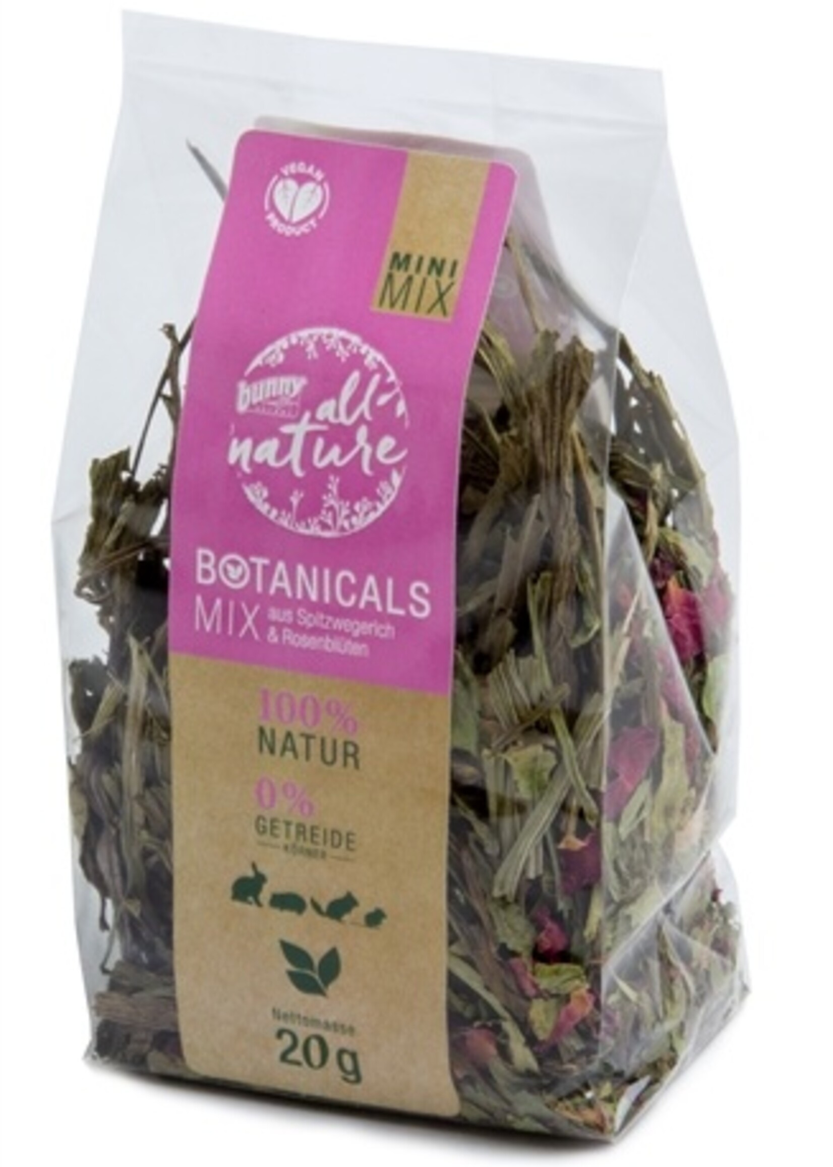 Bunny nature Bunny nature botanicals mini mix smalle weegbree / rozenbloesem