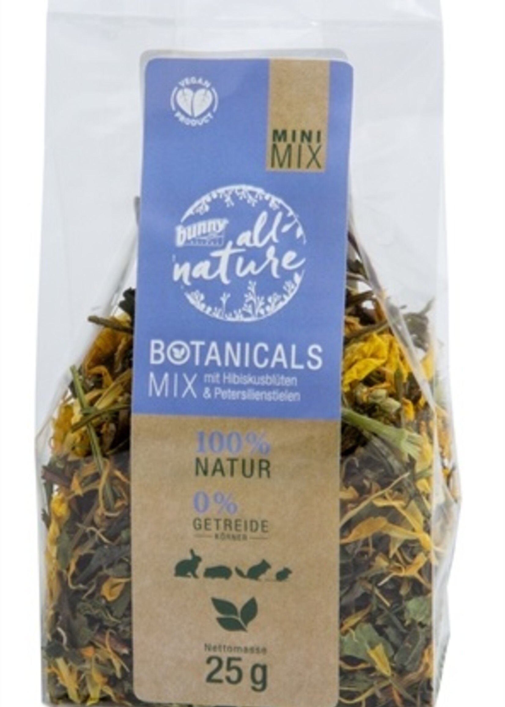 Bunny nature Bunny nature botanicals mini mix hibiscusbloesem / peterselie stelen