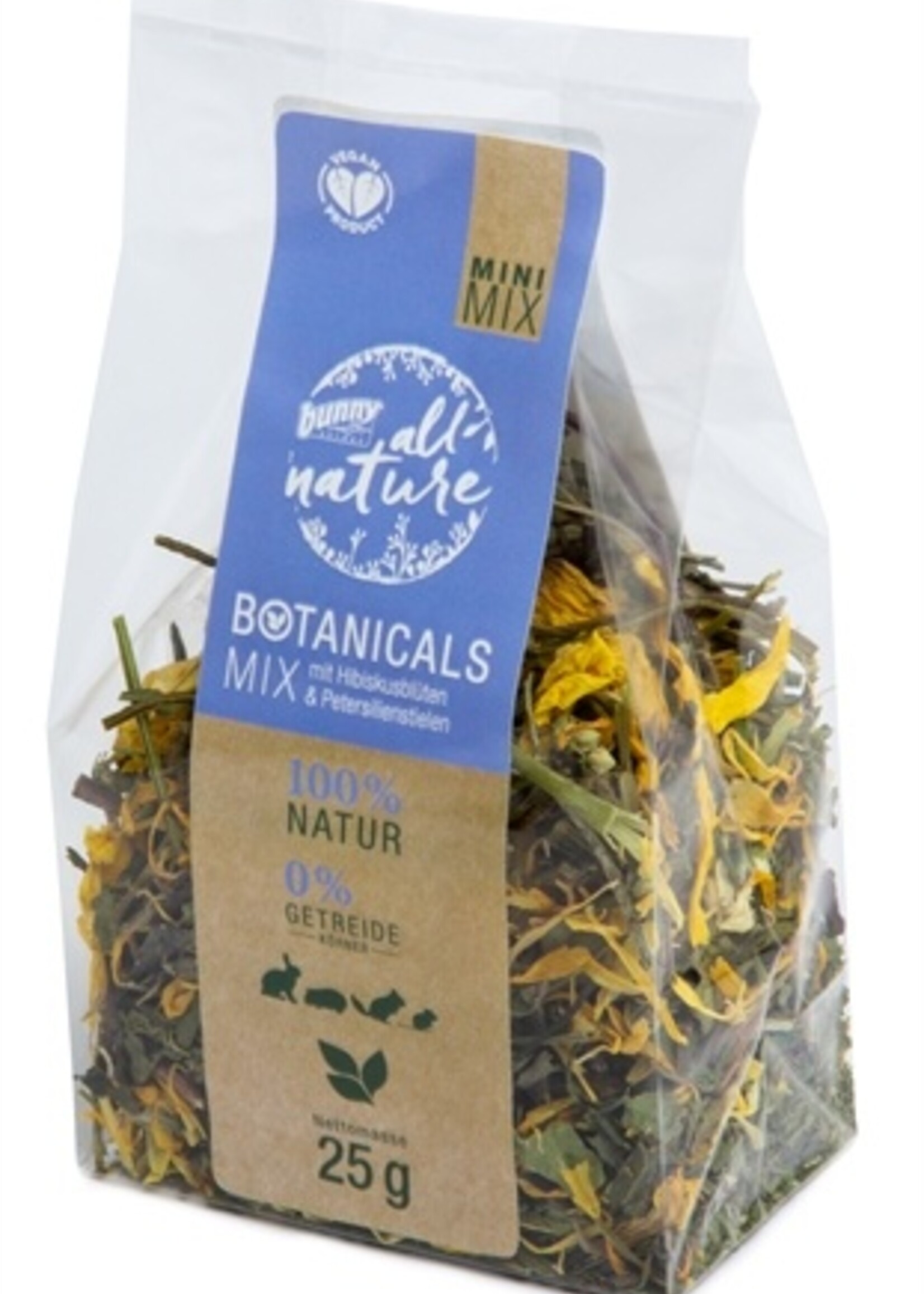 Bunny nature Bunny nature botanicals mini mix hibiscusbloesem / peterselie stelen