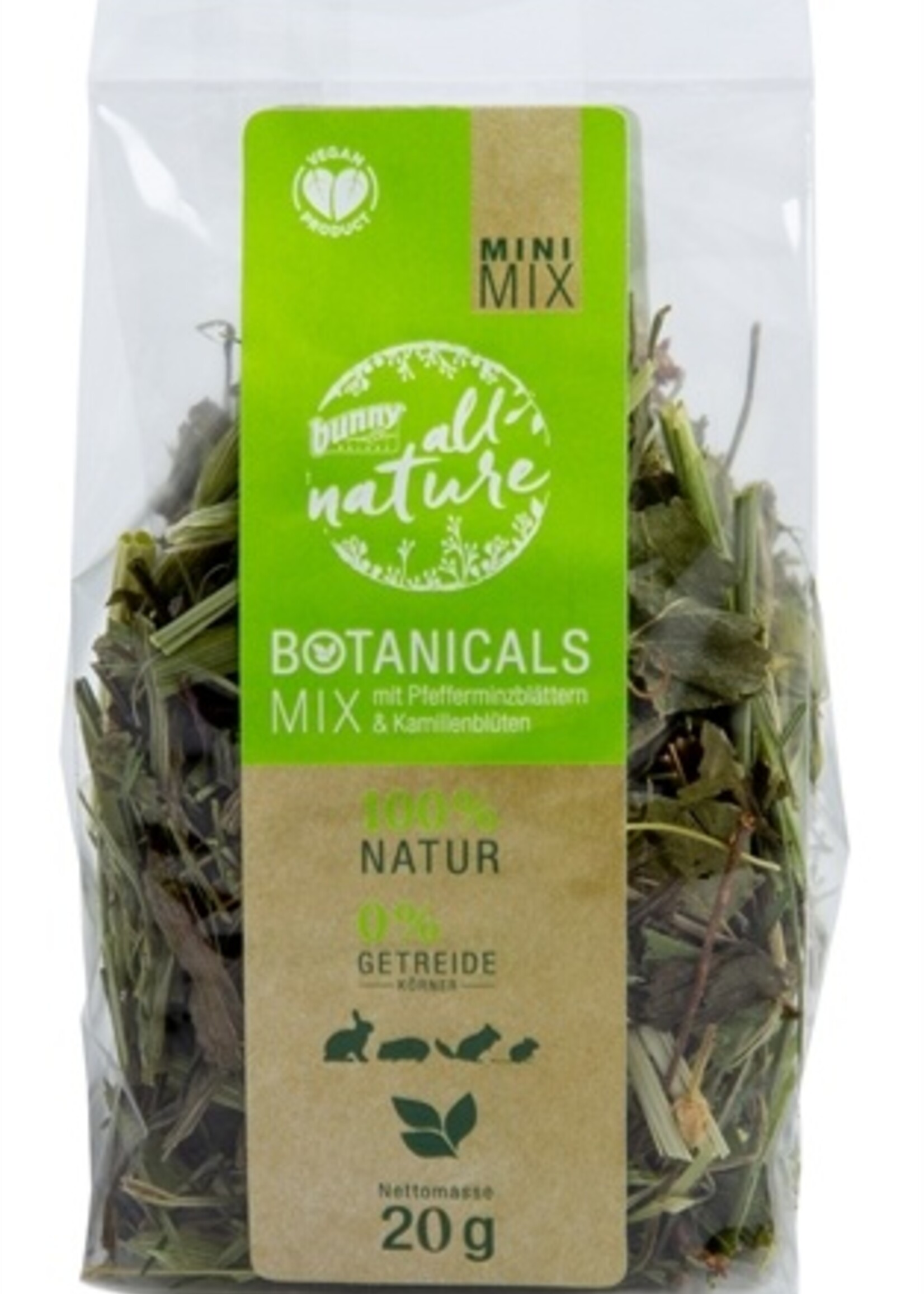 Bunny nature Bunny nature botanicals mini mix pepermuntblad / kamillebloesem
