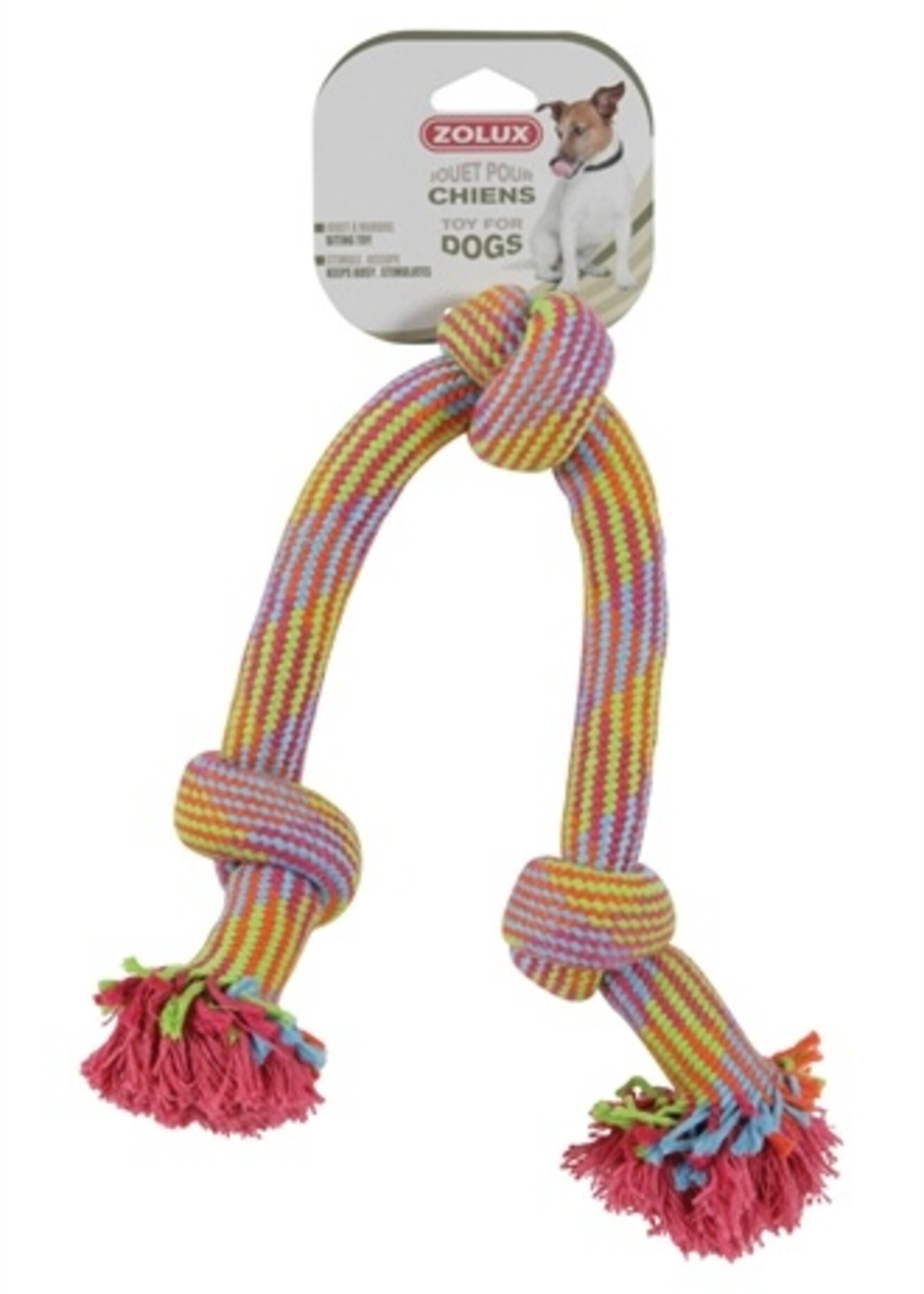 Zolux Zolux life flostouw 3 knoop groen/roze