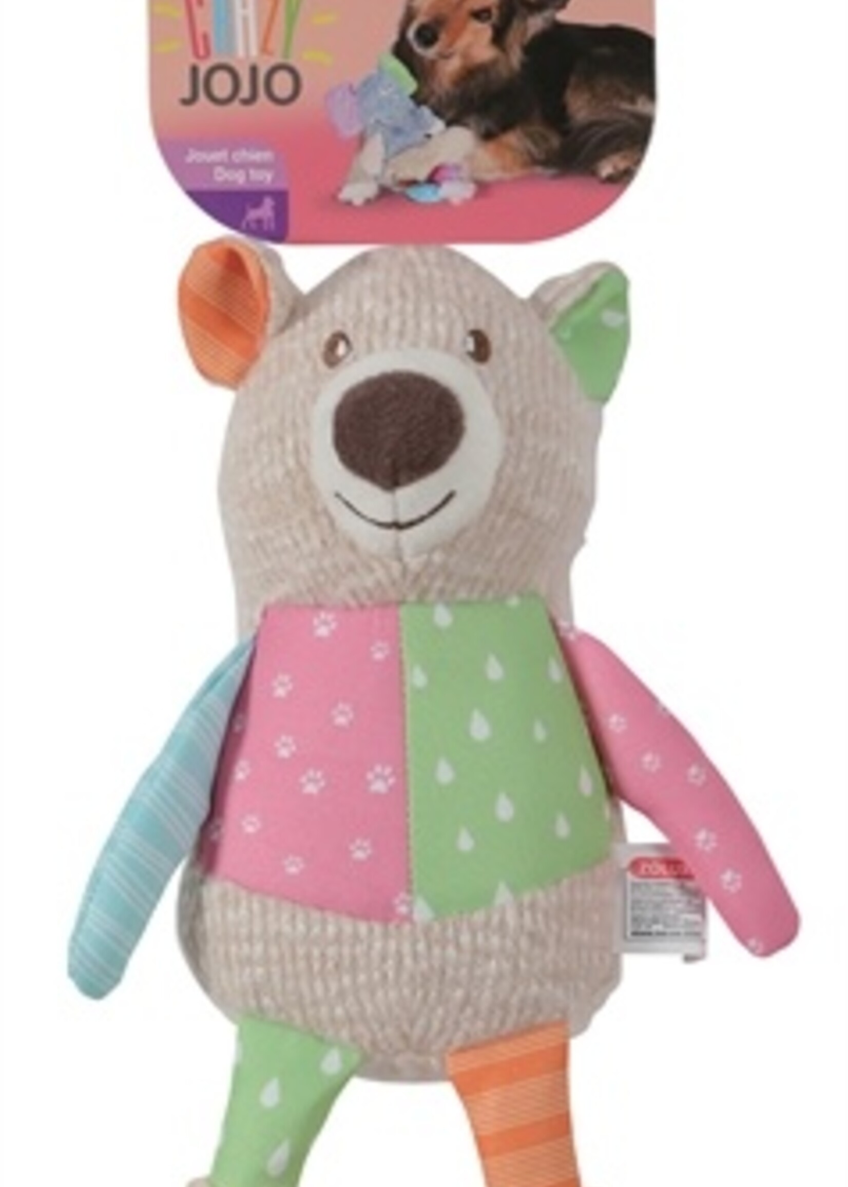 Zolux Zolux hondenspeelgoed knuffel crazy jojo beer