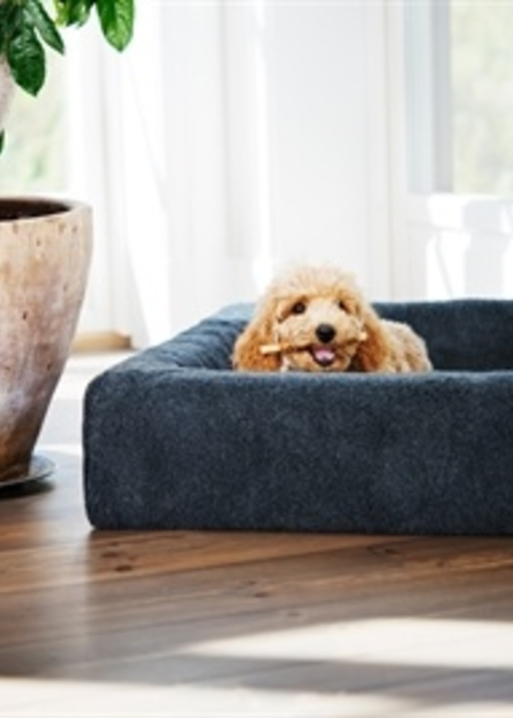 Bia bed Bia bed fleece overtrek hondenmand grijs