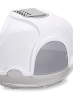 Imac Imac hoek kattenbak ginger lichtgrijs