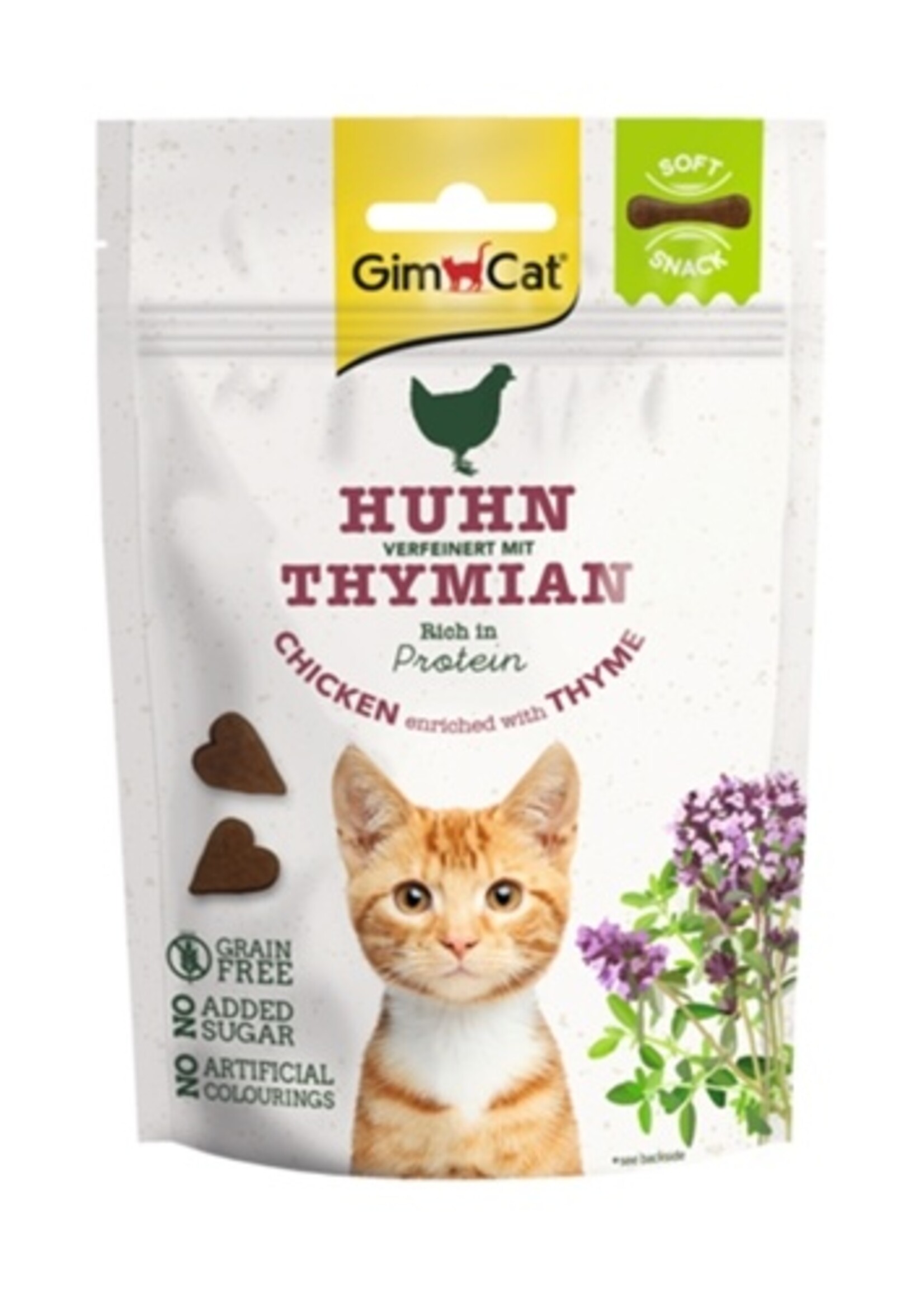 Gimcat Gimcat soft snack kip met tijm