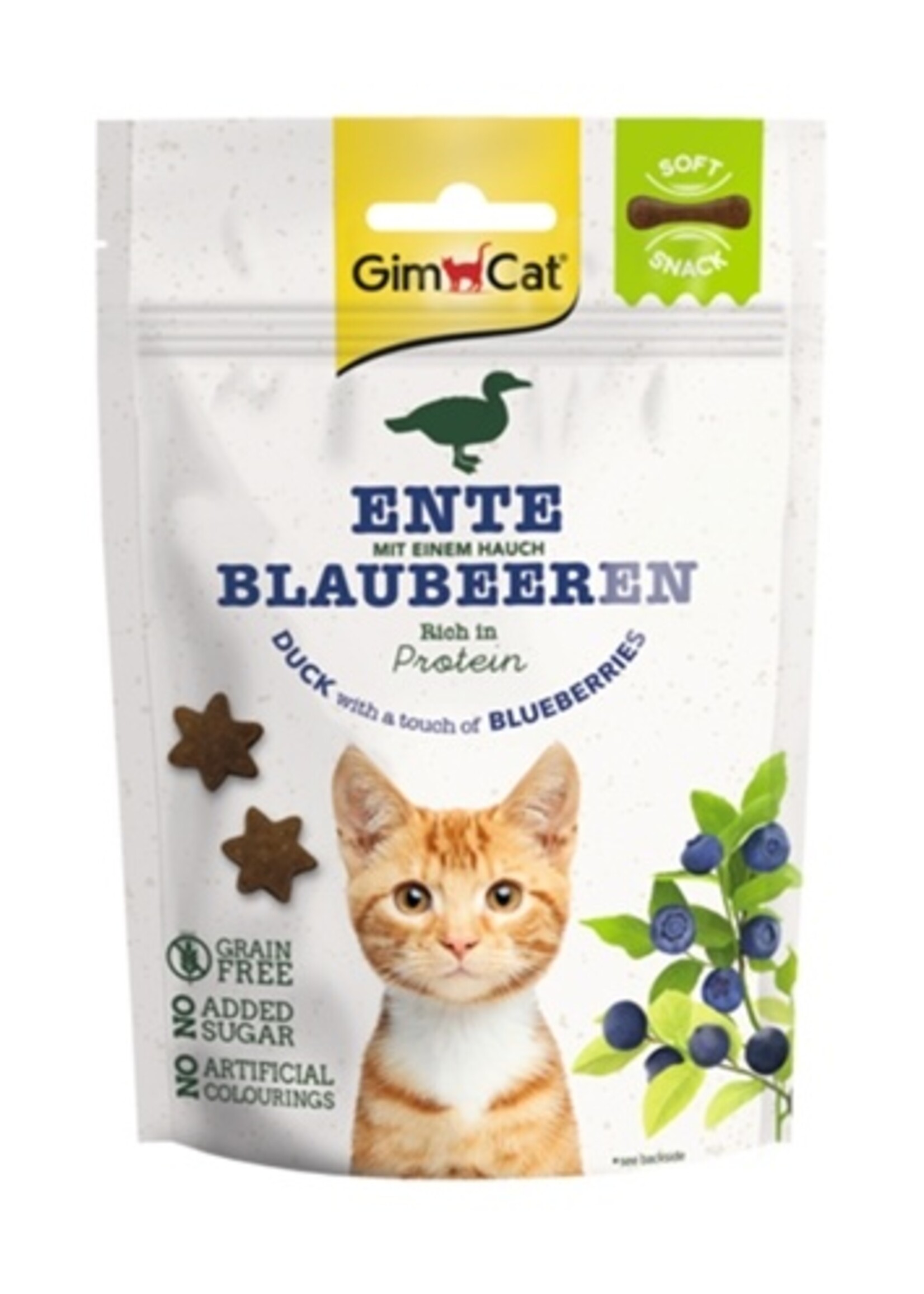 Gimcat Gimcat soft snack eend met bosbessen