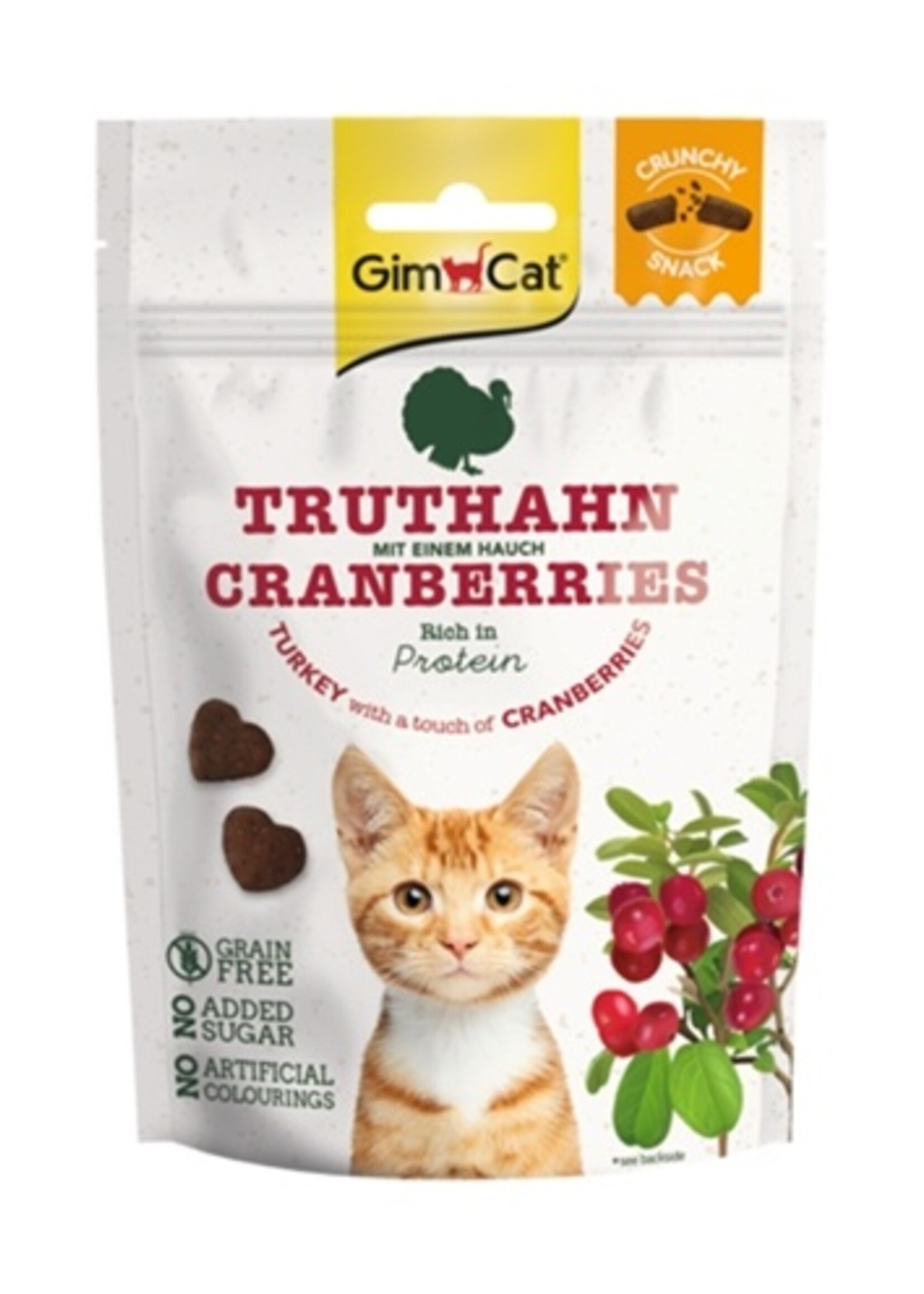 Gimcat Gimcat crunchy snack kalkoen met cranberry