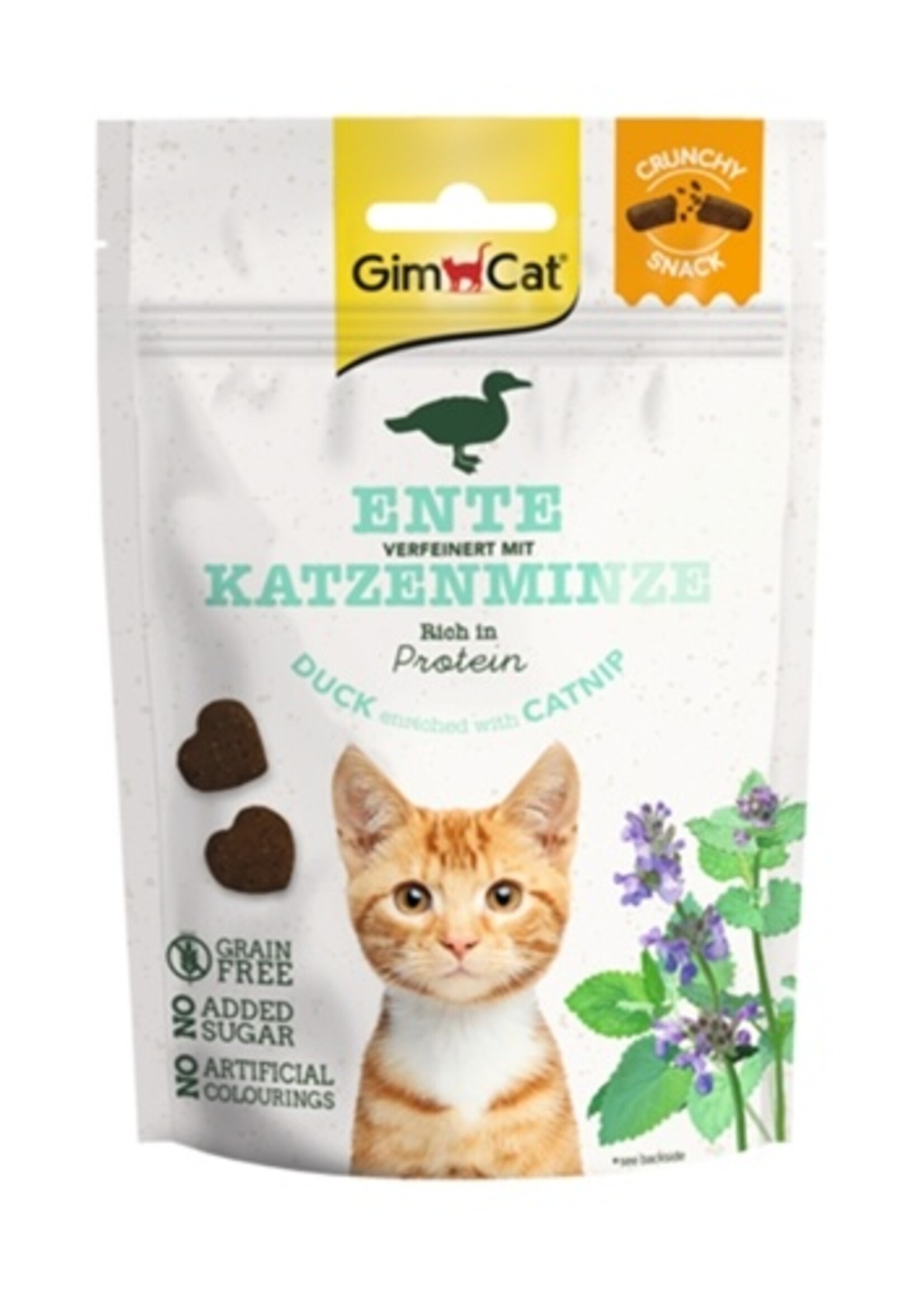 Gimcat Gimcat crunchy snack eend met catnip
