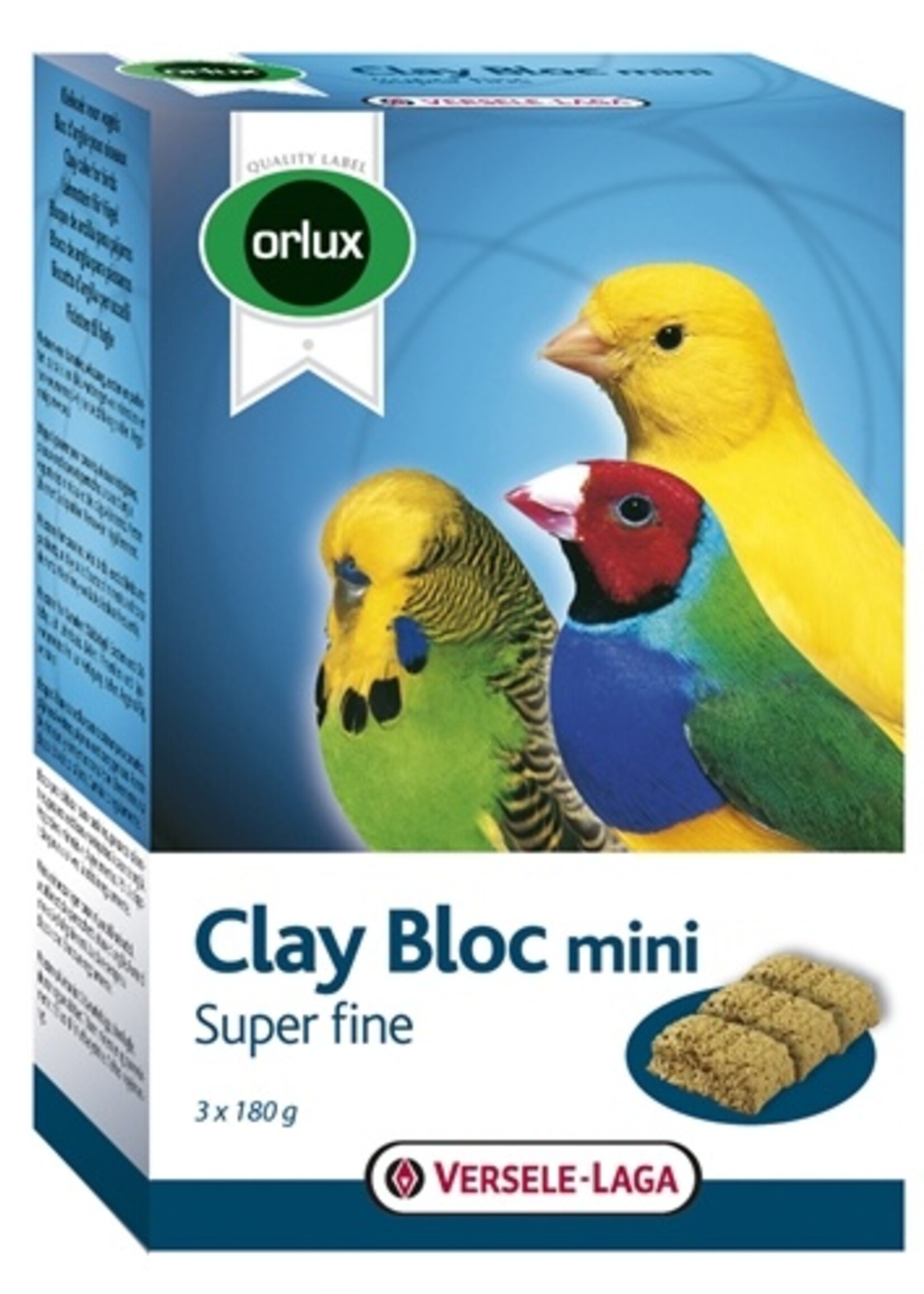 Orlux Orlux klei blok mini kanarie/parkiet/tropische vogels