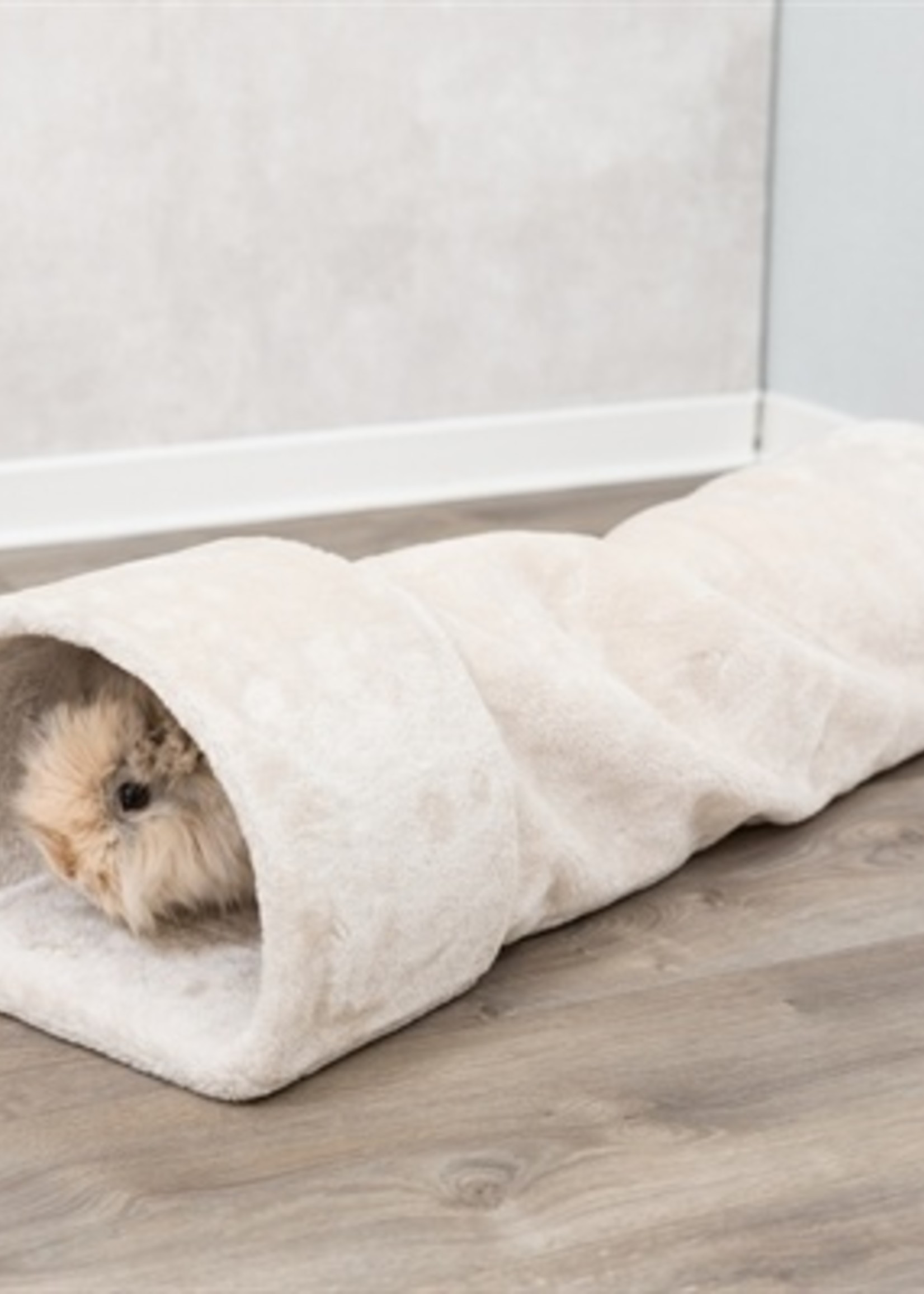 Trixie Trixie speeltunnel konijn / cavia pluche beige