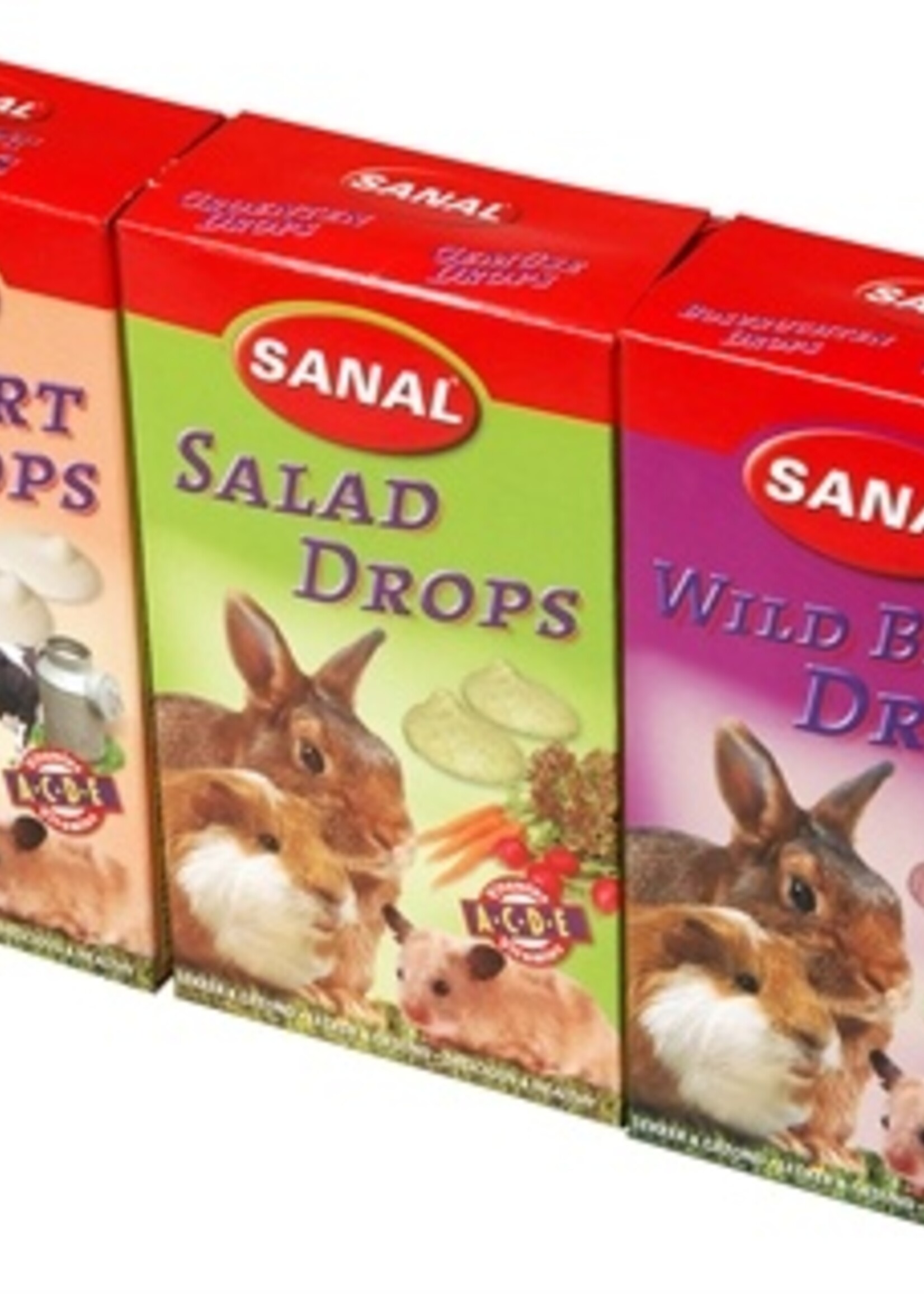 Sanal Sanal knaagdier 3-pack drops yogurt/salad/wild berry