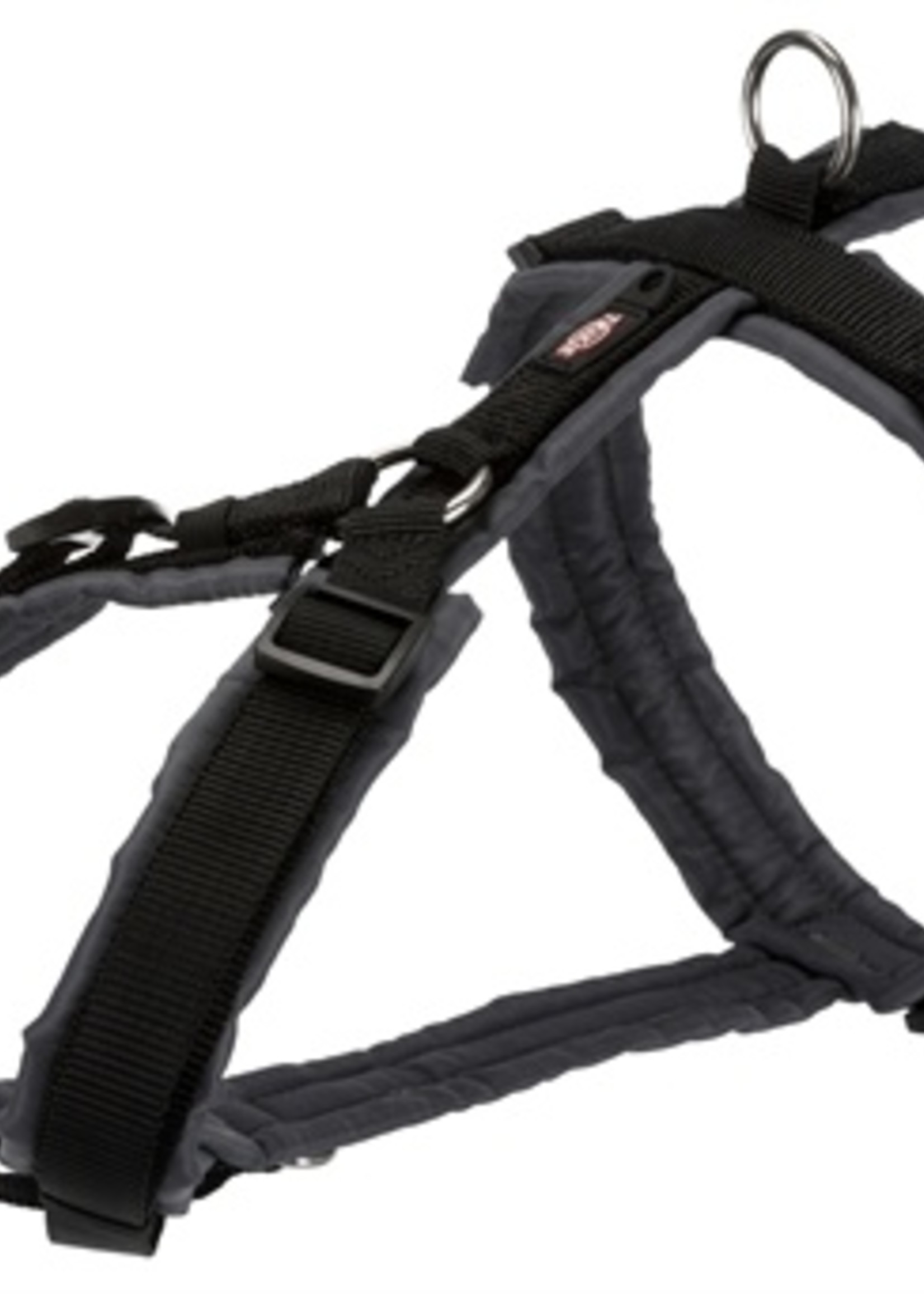 Trixie Trixie hondentuig premium trekking zwart / grijs