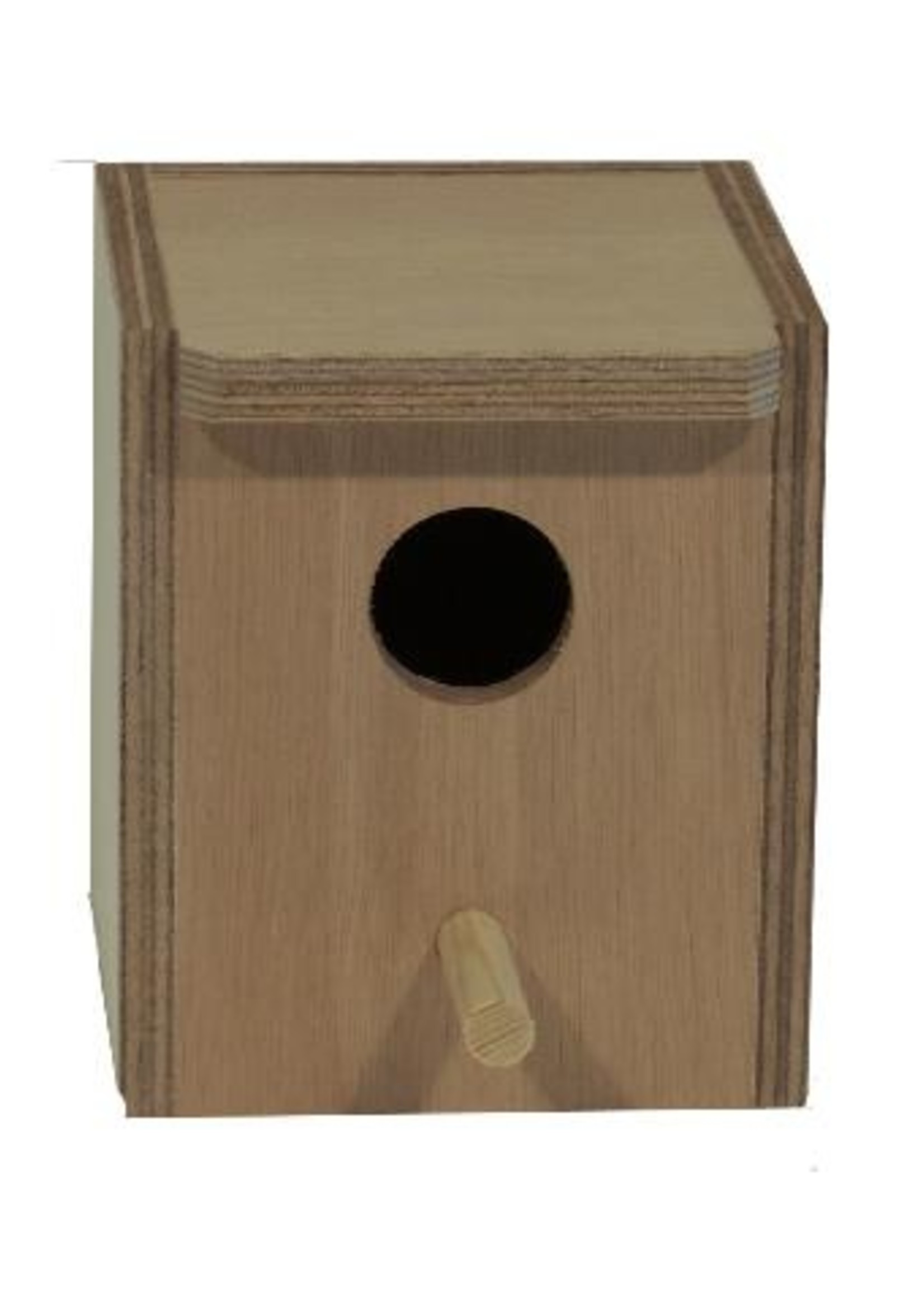 Merkloos Mezenkast rond gat