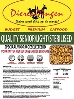 Merkloos Budget premium catfood quality senior / light / sterilised